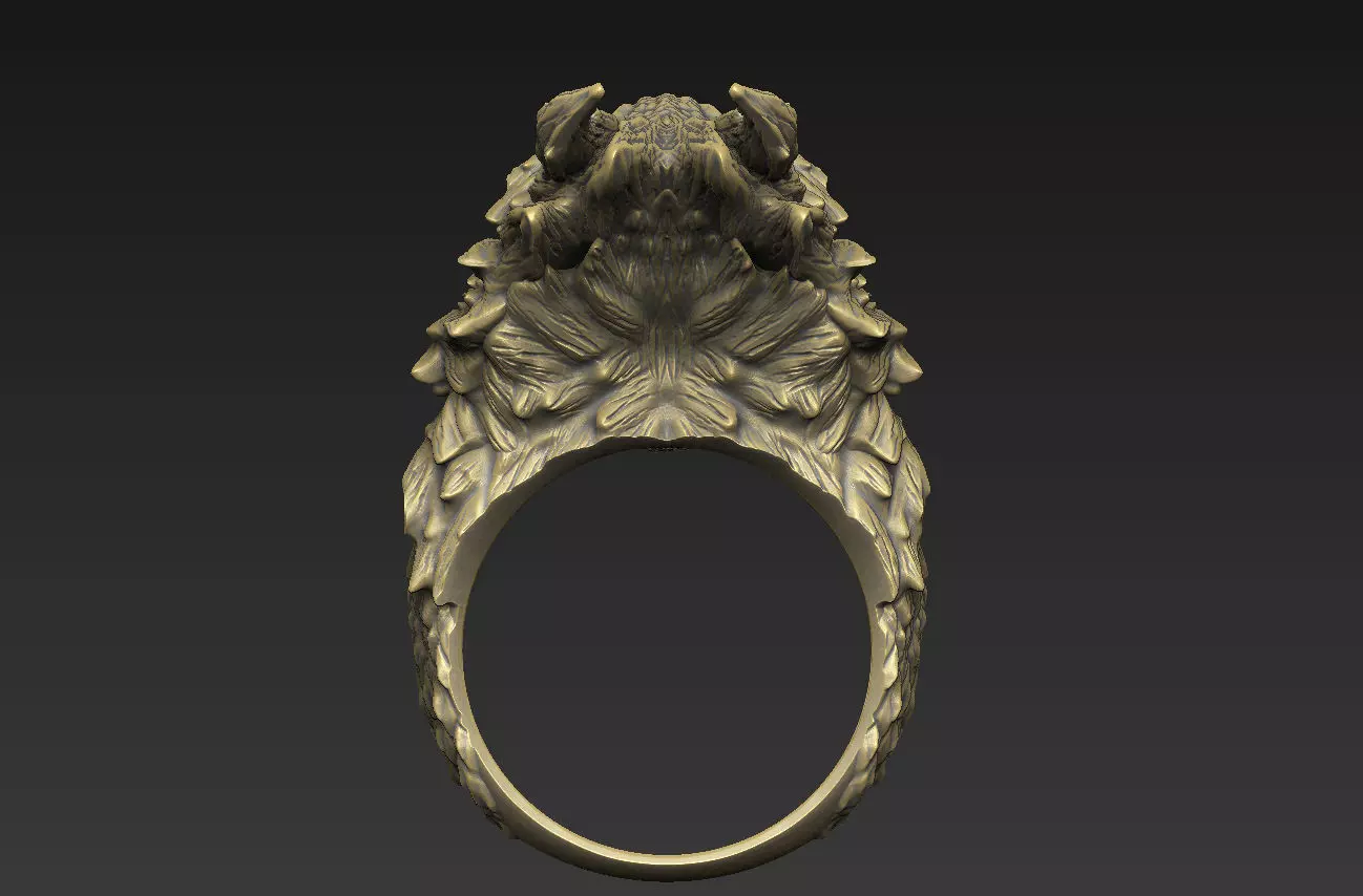 dragon design epic carnivore warrior bat python pendant hydra 3D print model_8