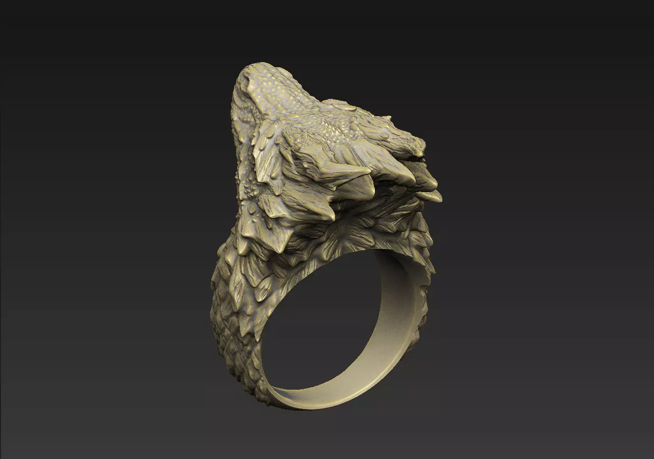 dragon design epic carnivore warrior bat python pendant hydra 3D print model_3