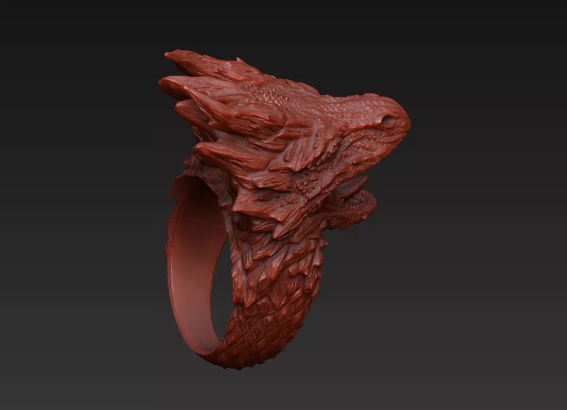 dragon design epic carnivore warrior bat python pendant hydra 3D print model_9