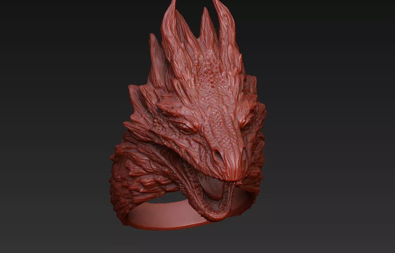 dragon design epic carnivore warrior bat python pendant hydra 3D print model_10