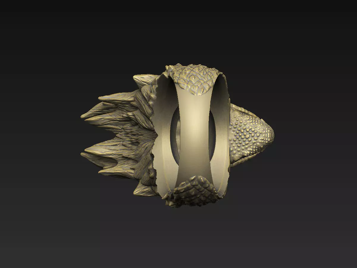 dragon design epic carnivore warrior bat python pendant hydra 3D print model_7