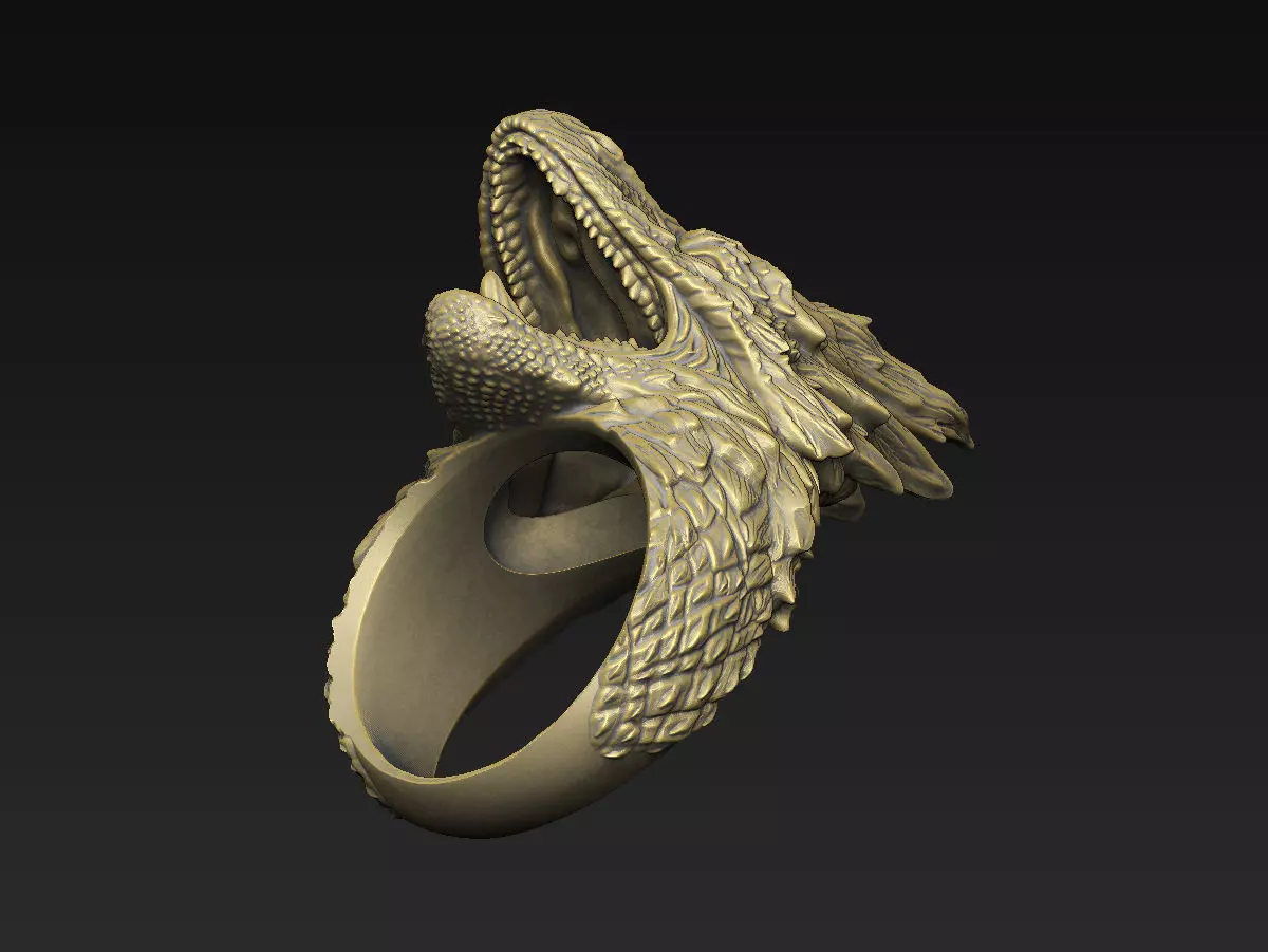 dragon design epic carnivore warrior bat python pendant hydra 3D print model_5