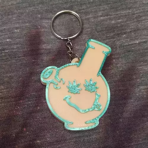 Bong 420 Keychain