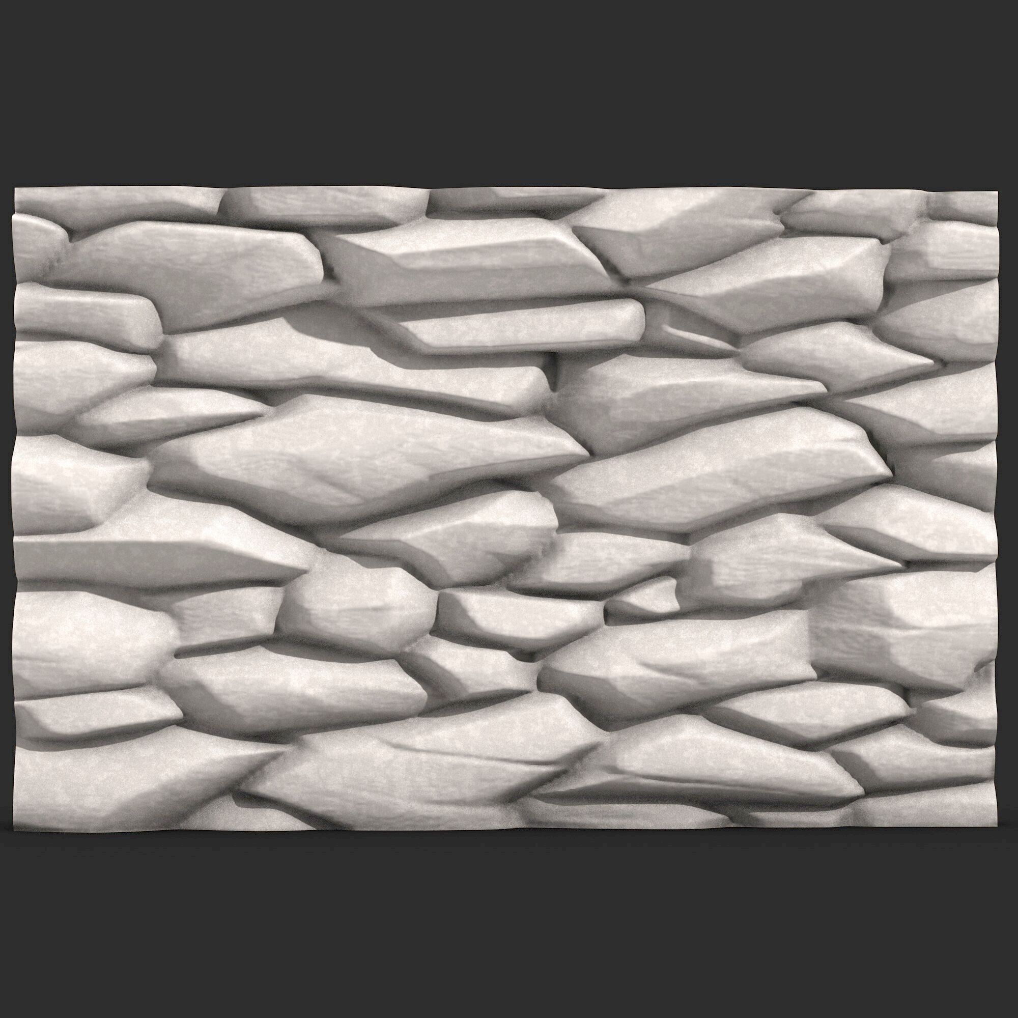 Stone Wall 374 3D print model_1