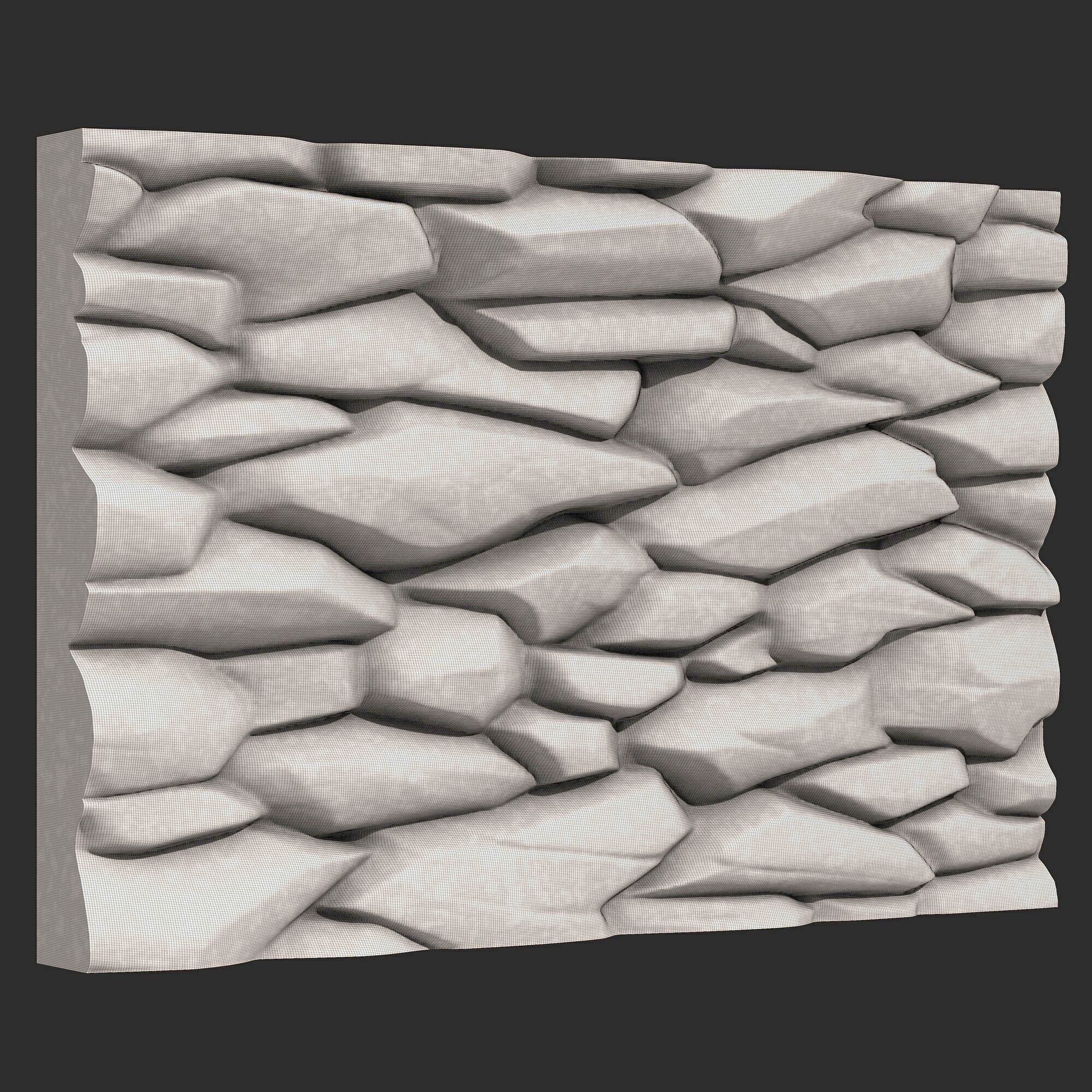 Stone Wall 374 3D print model_6
