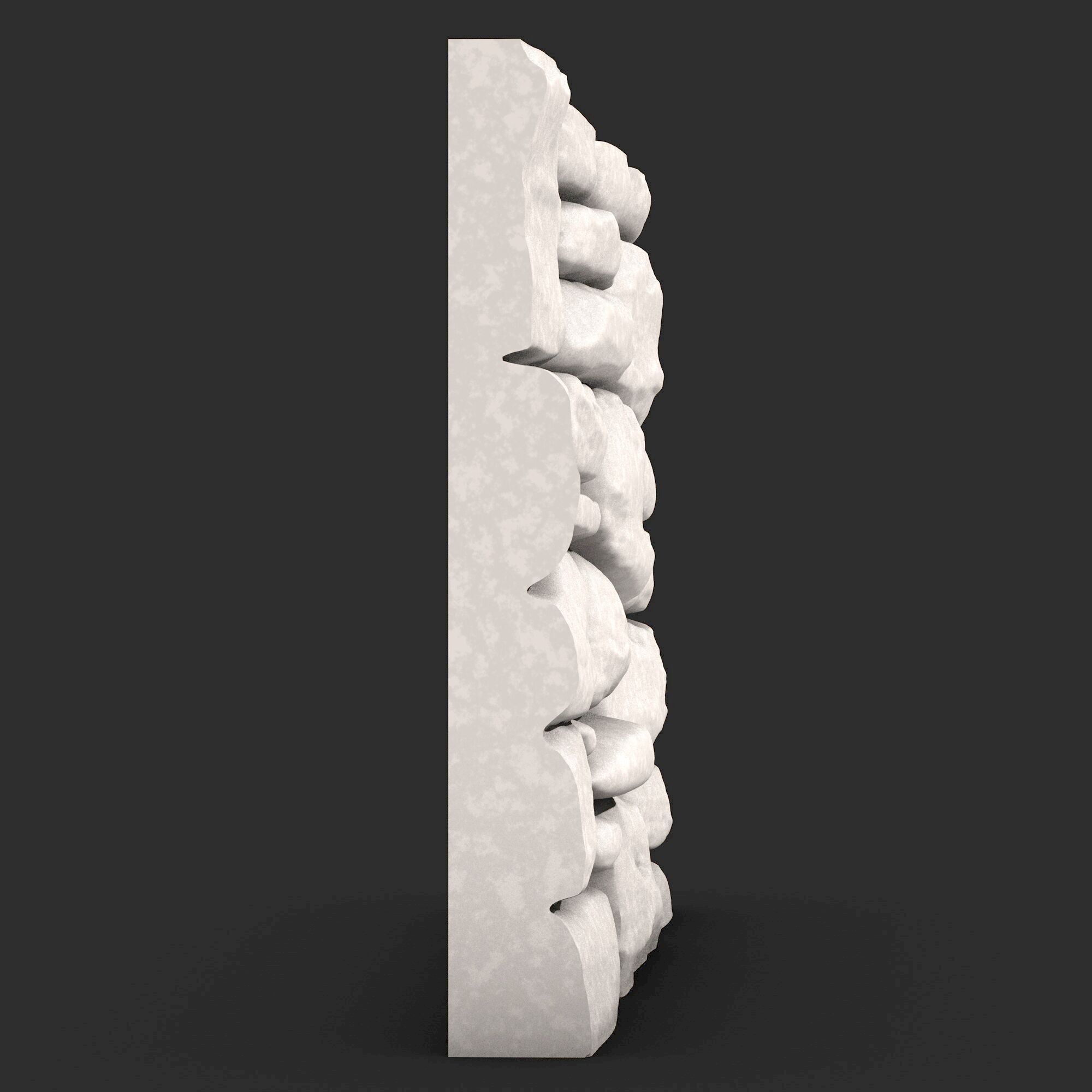Stone Wall 370 3D print model_2