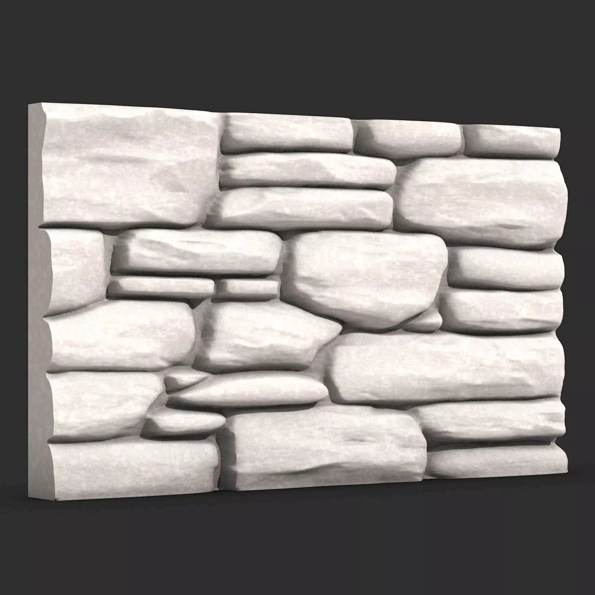Stone Wall 370 3D print model_0