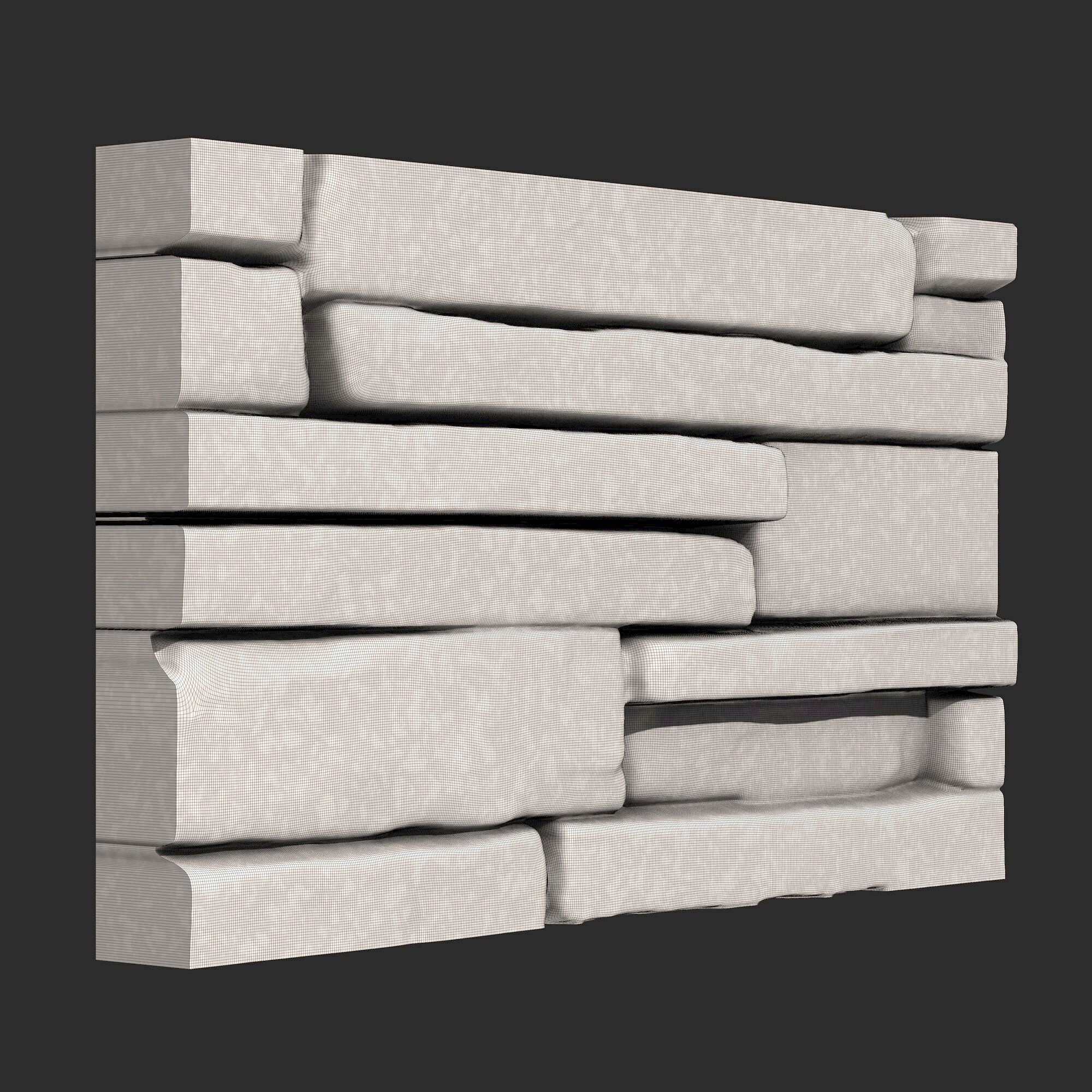 Stone Wall 368 3D print model_6