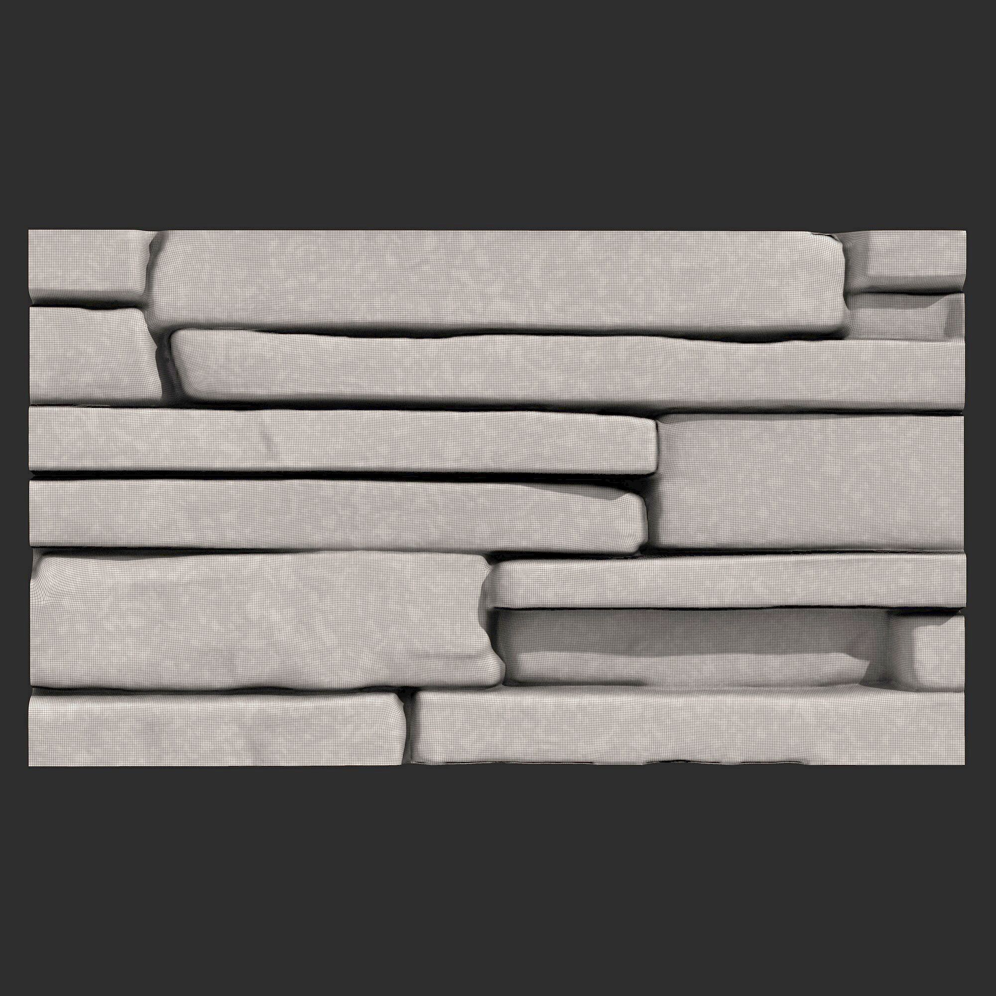 Stone Wall 368 3D print model_5