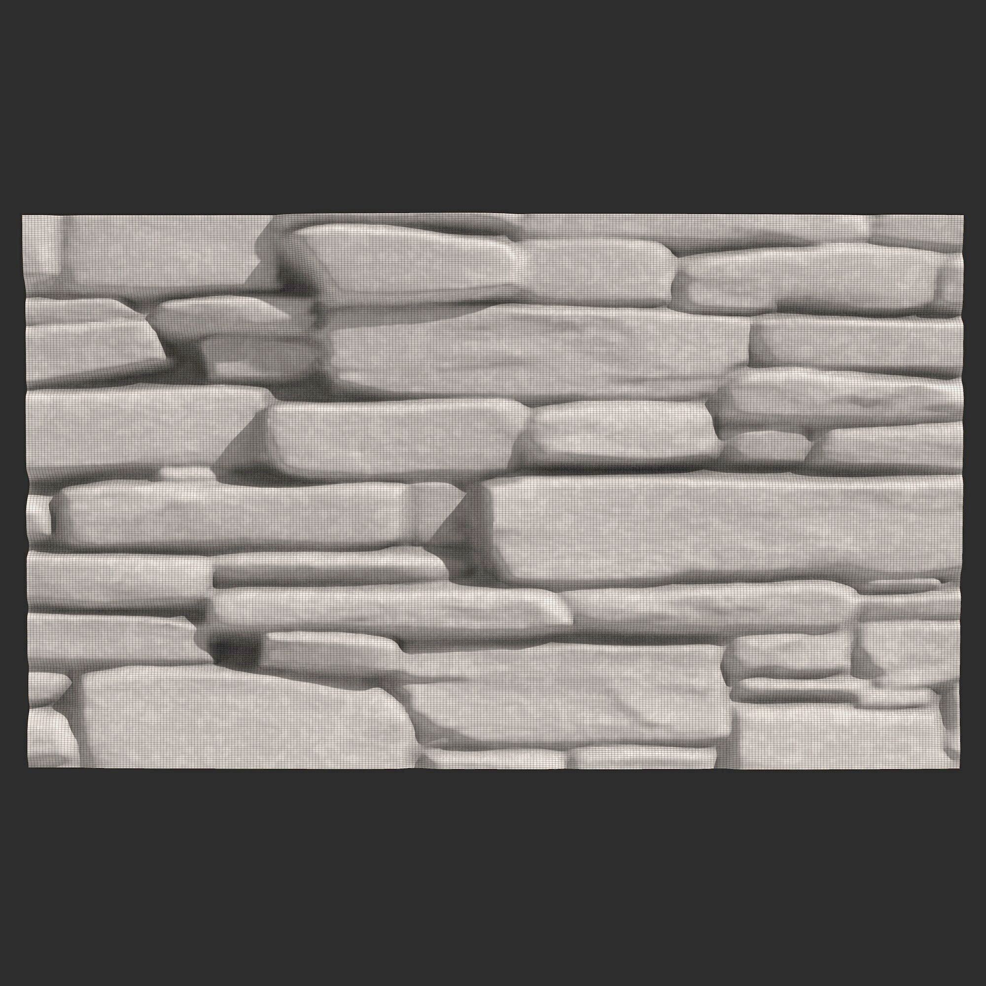 Stone Wall 367 3D print model_5