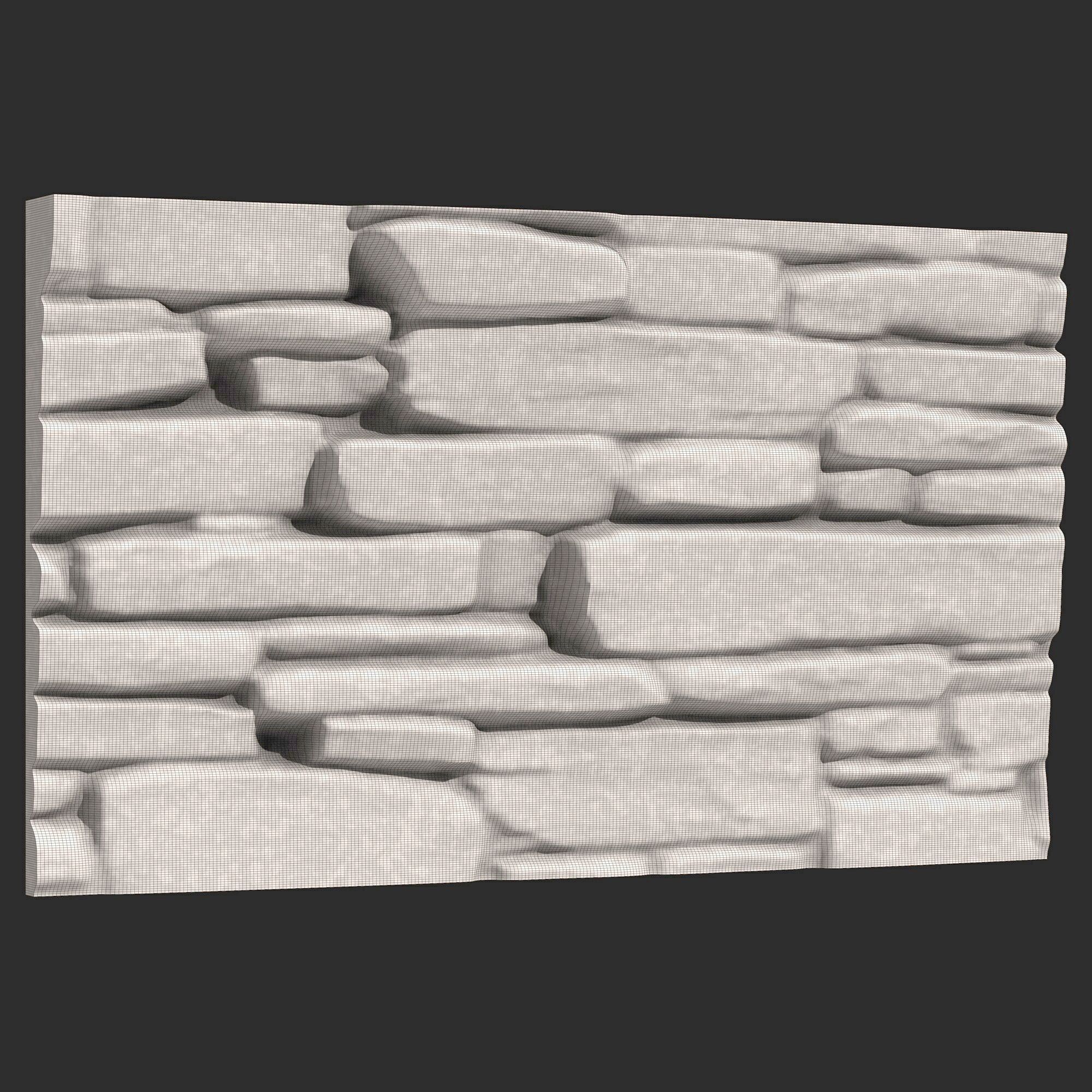 Stone Wall 367 3D print model_6