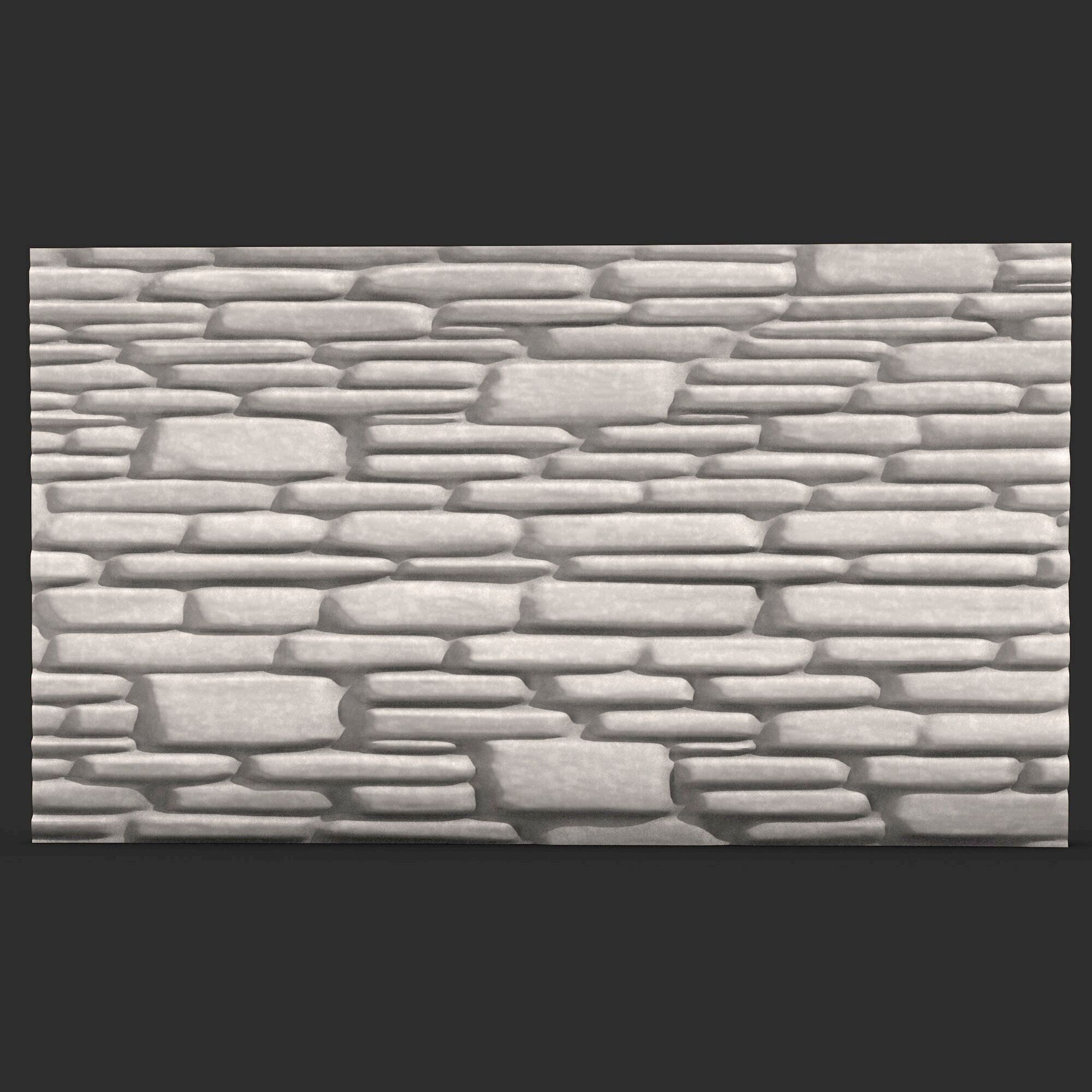 Stone Wall 365 3D print model_1