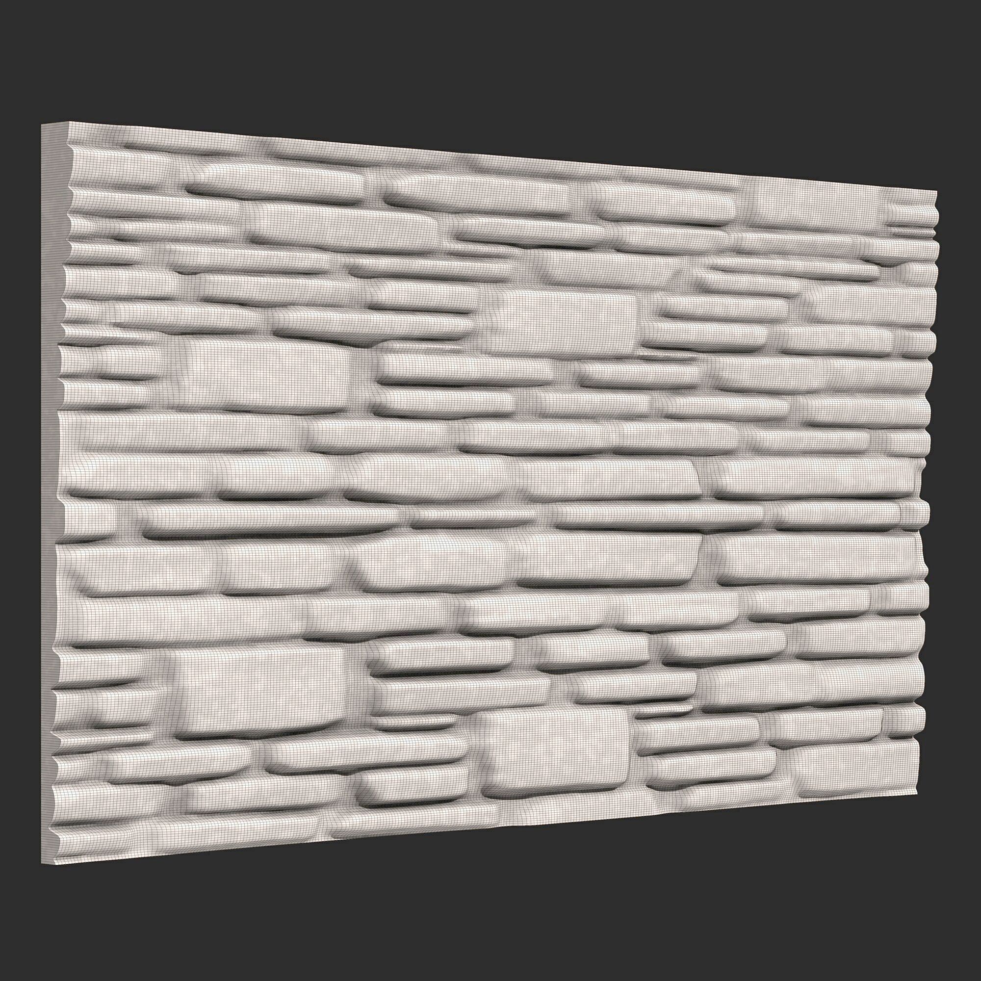 Stone Wall 365 3D print model_6