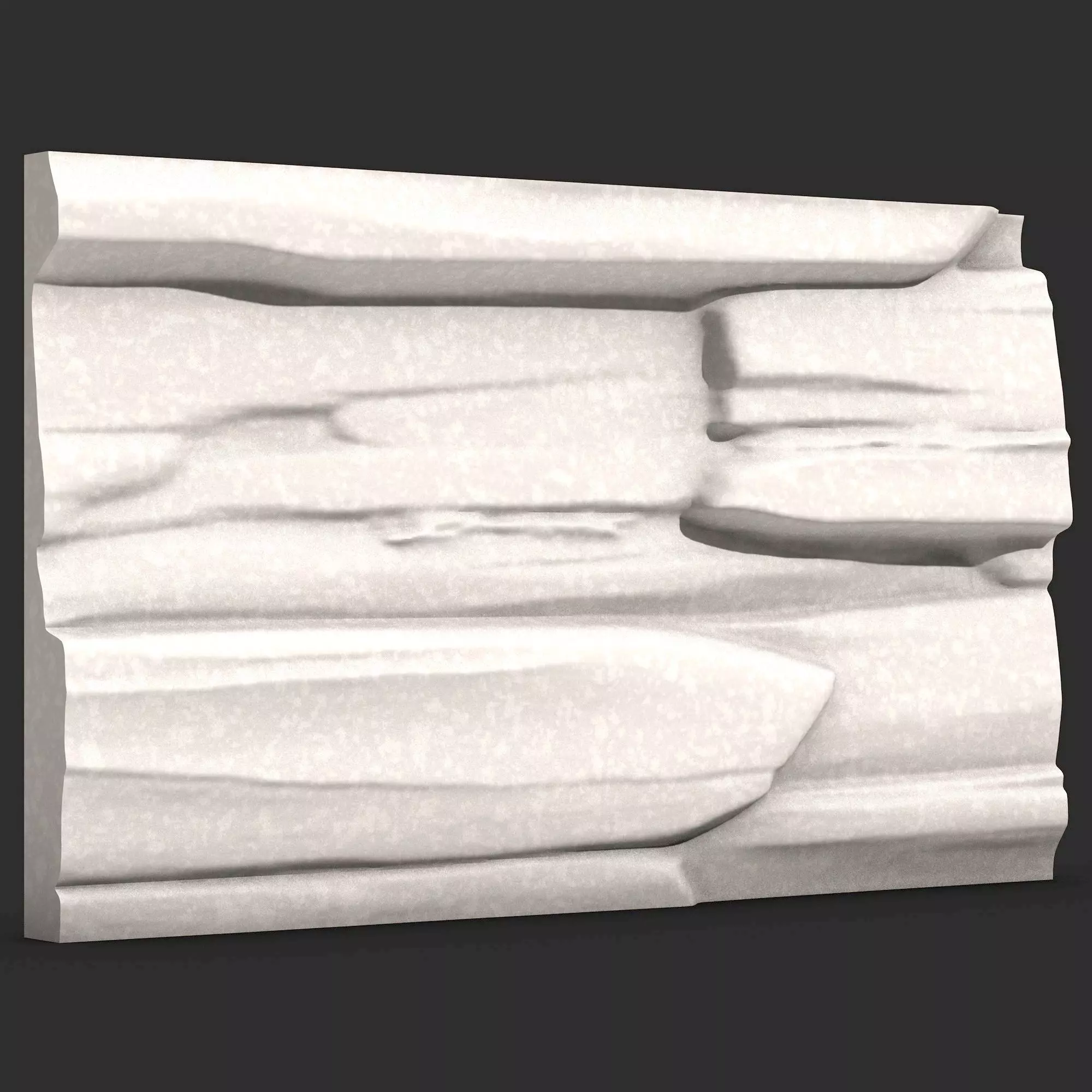 Rough Cobblestone Wall Modular Asset 3D print model