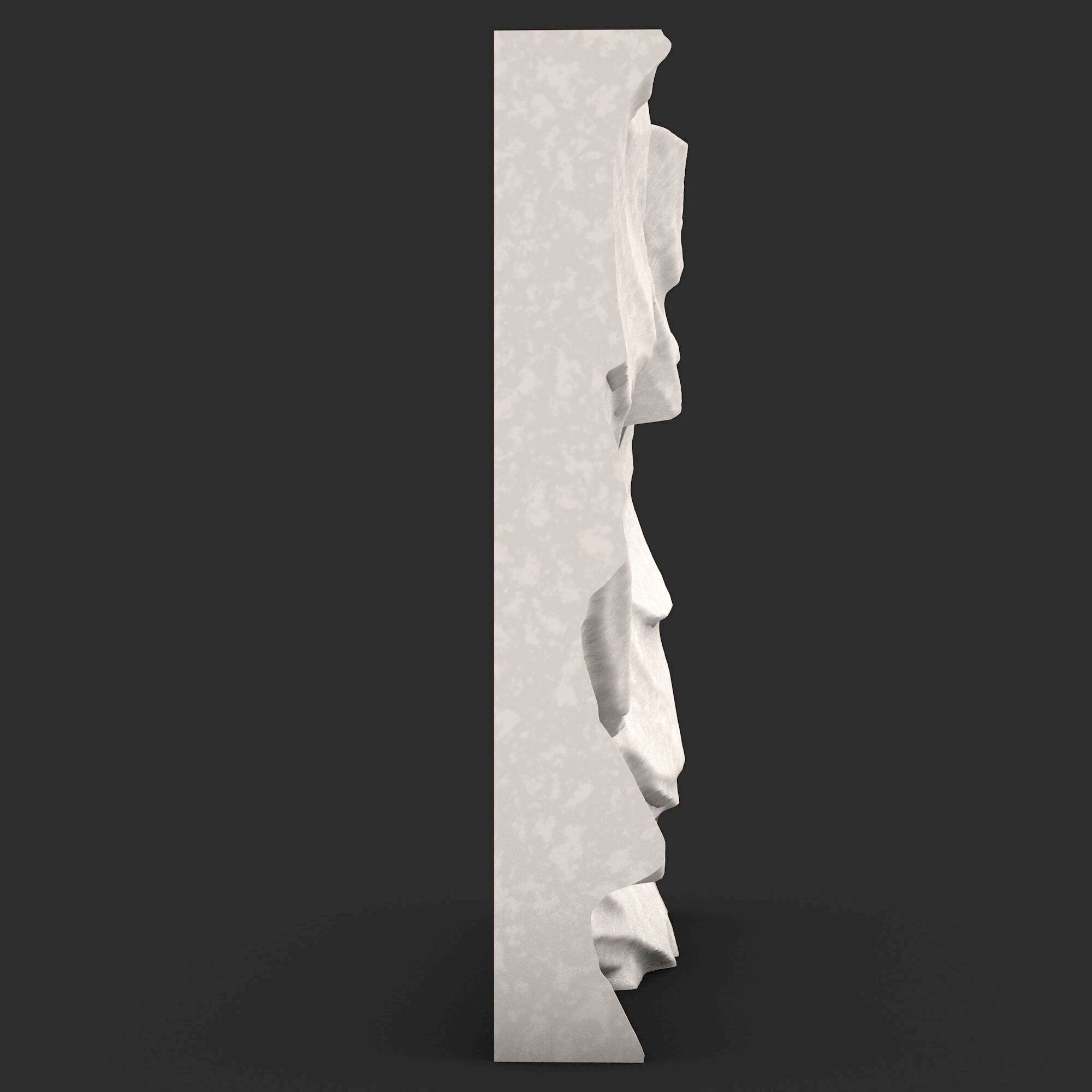 Stone Wall 360 3D print model_2
