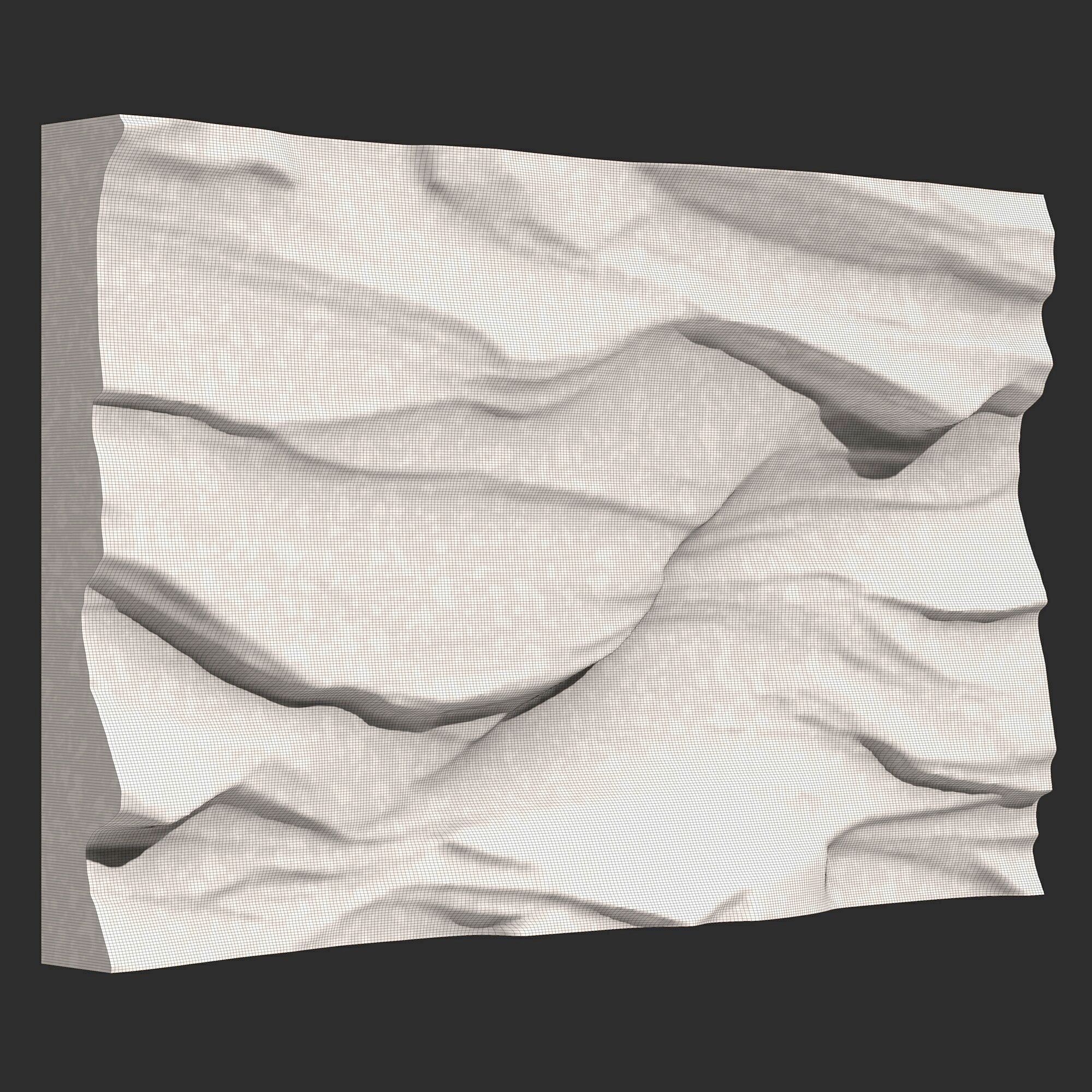 Stone Wall 360 3D print model_6