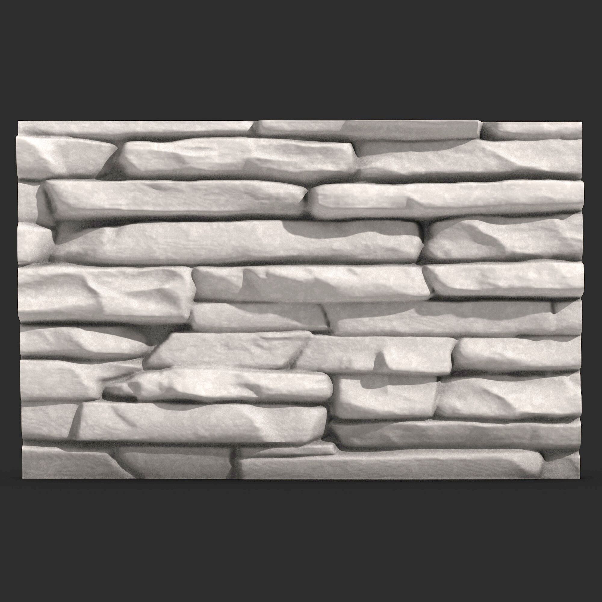 Stone Wall 357 3D print model_1