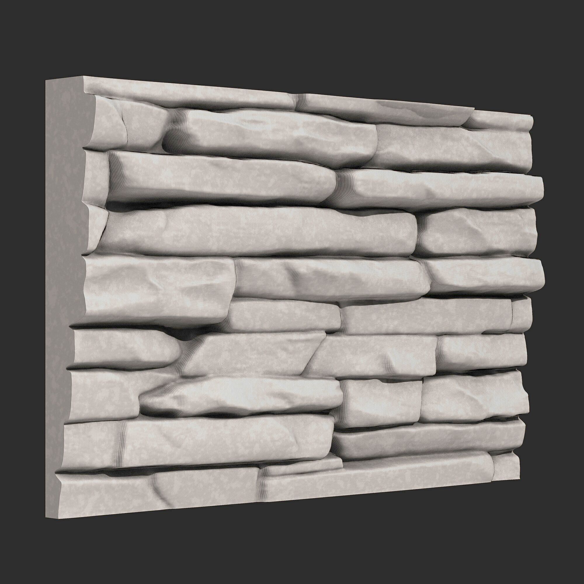 Stone Wall 357 3D print model_6