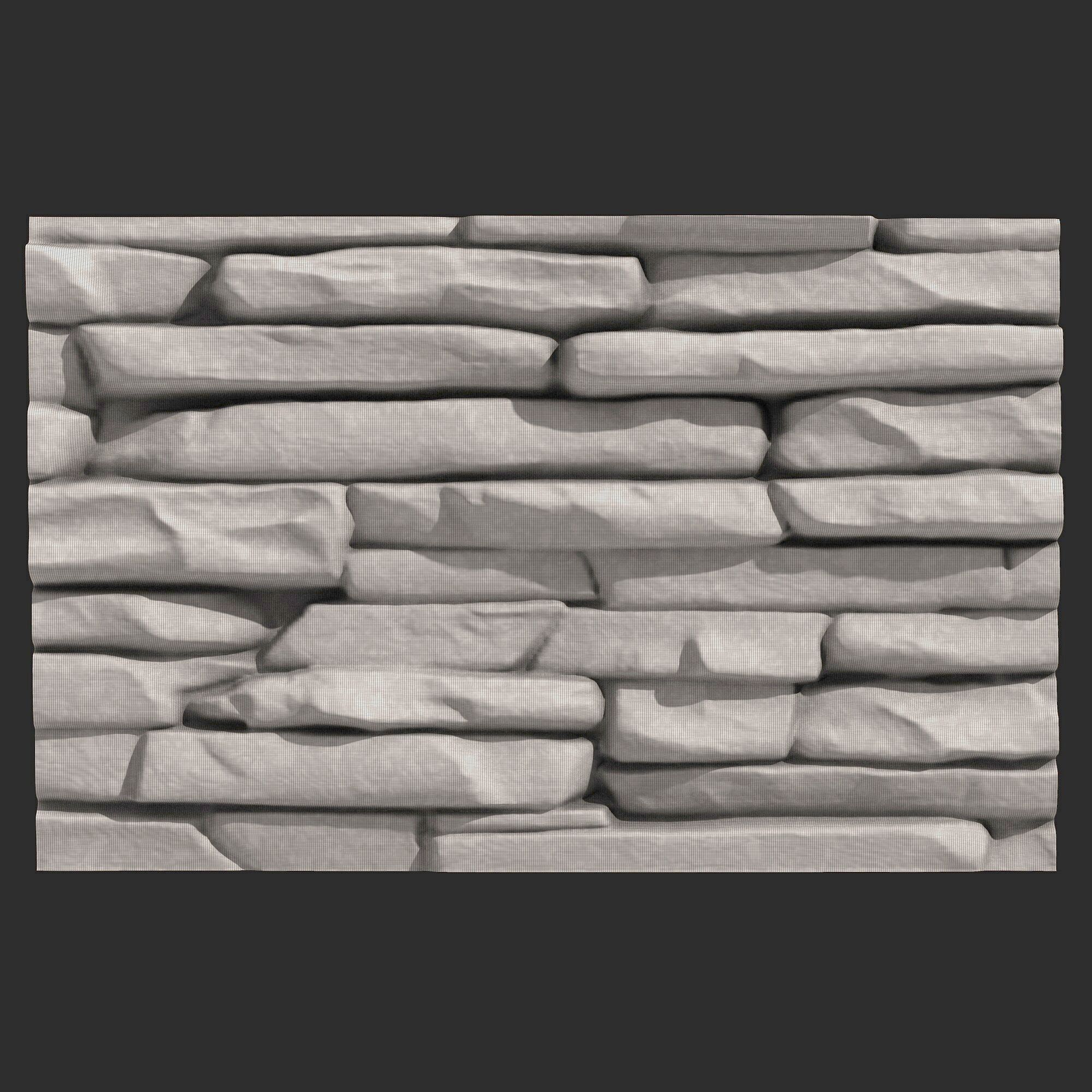 Stone Wall 357 3D print model_5