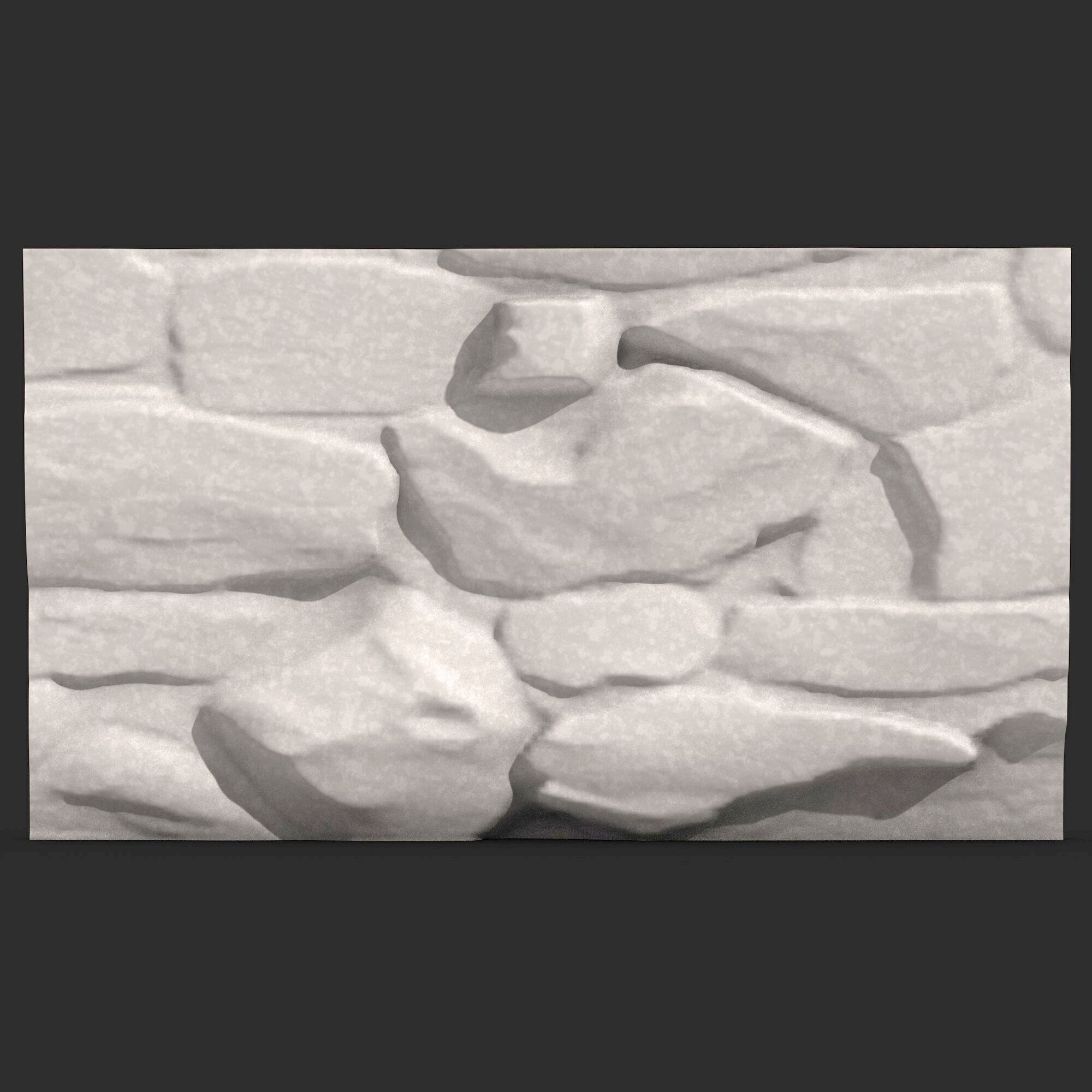 Stone Wall 355 3D print model_1
