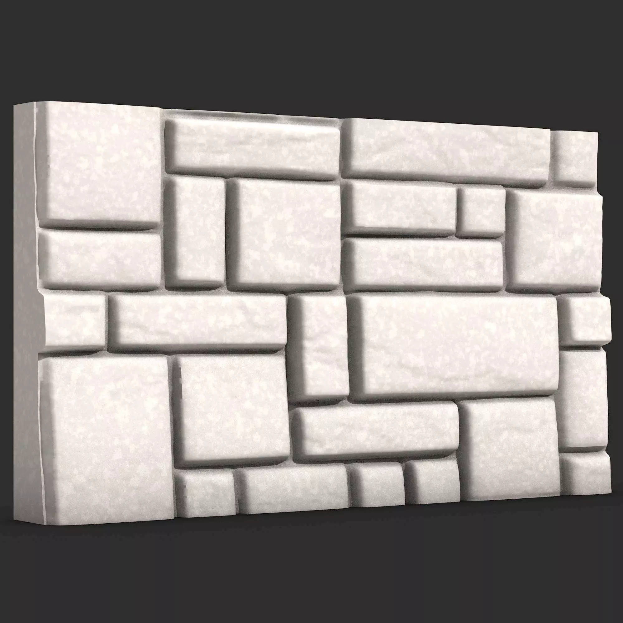 Massive Stone Rubble Wall Prop 3D print model