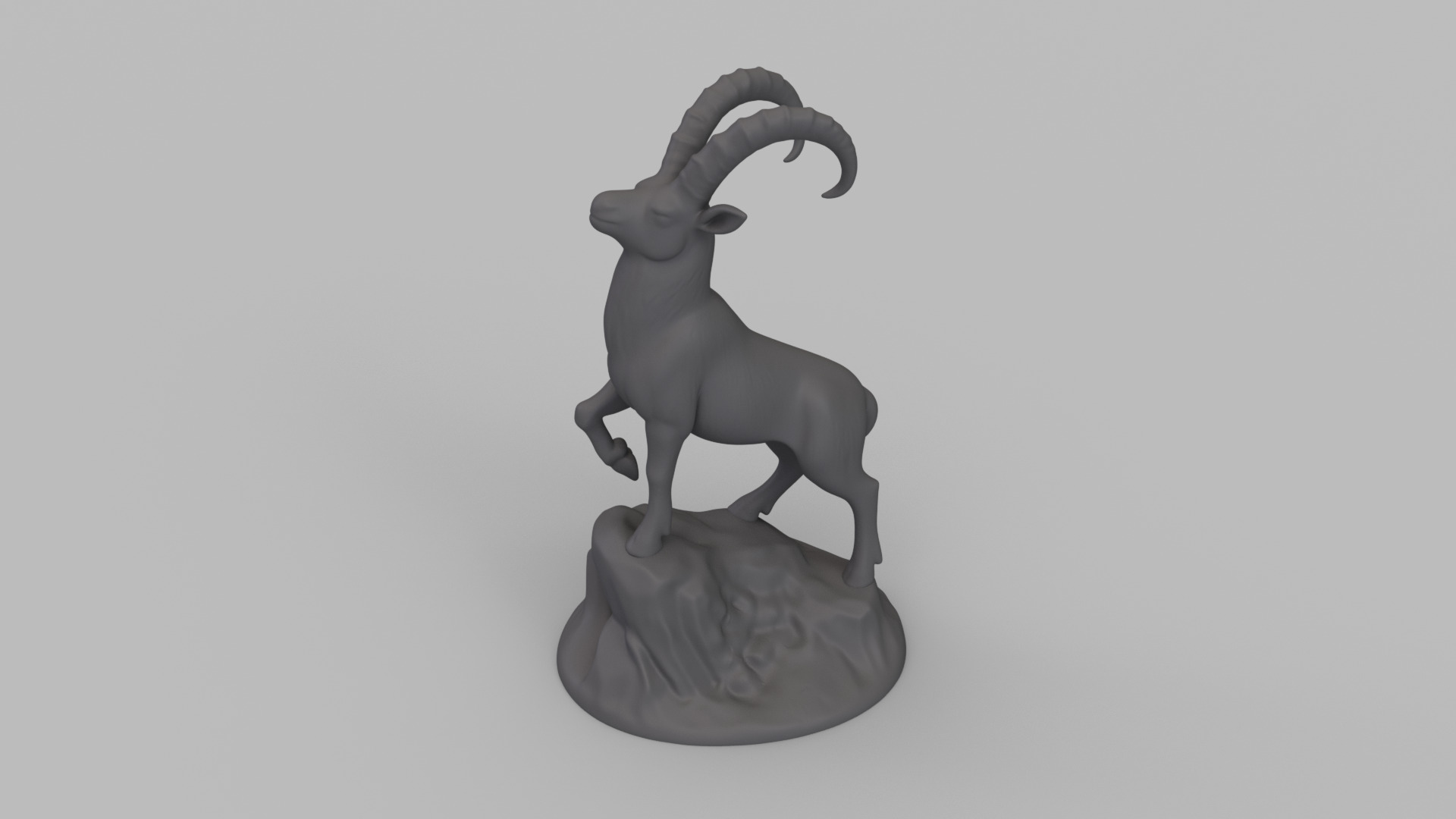 Mountain Goat Miniature 3D print model_8