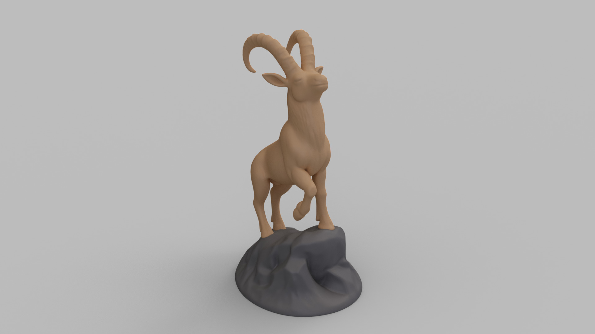 Mountain Goat Miniature 3D print model_5