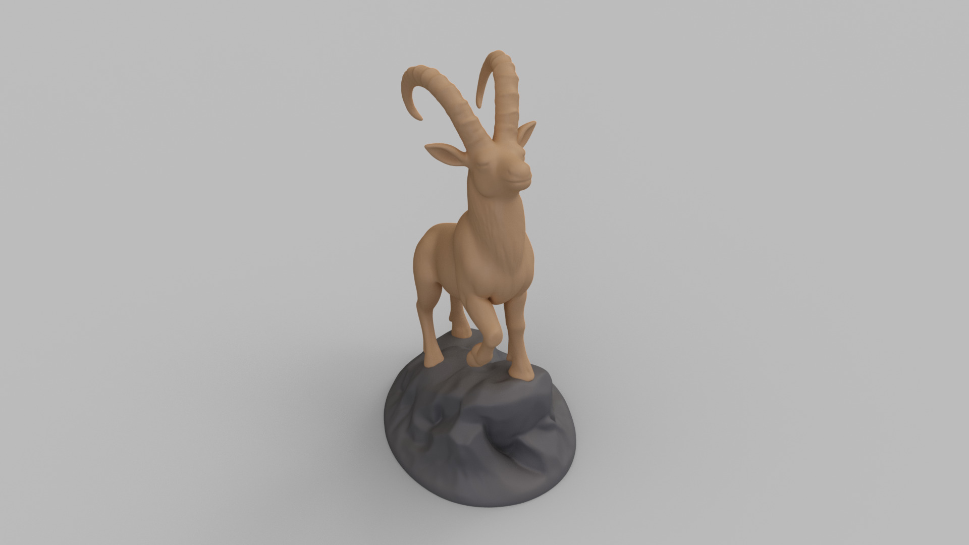 Mountain Goat Miniature 3D print model_6