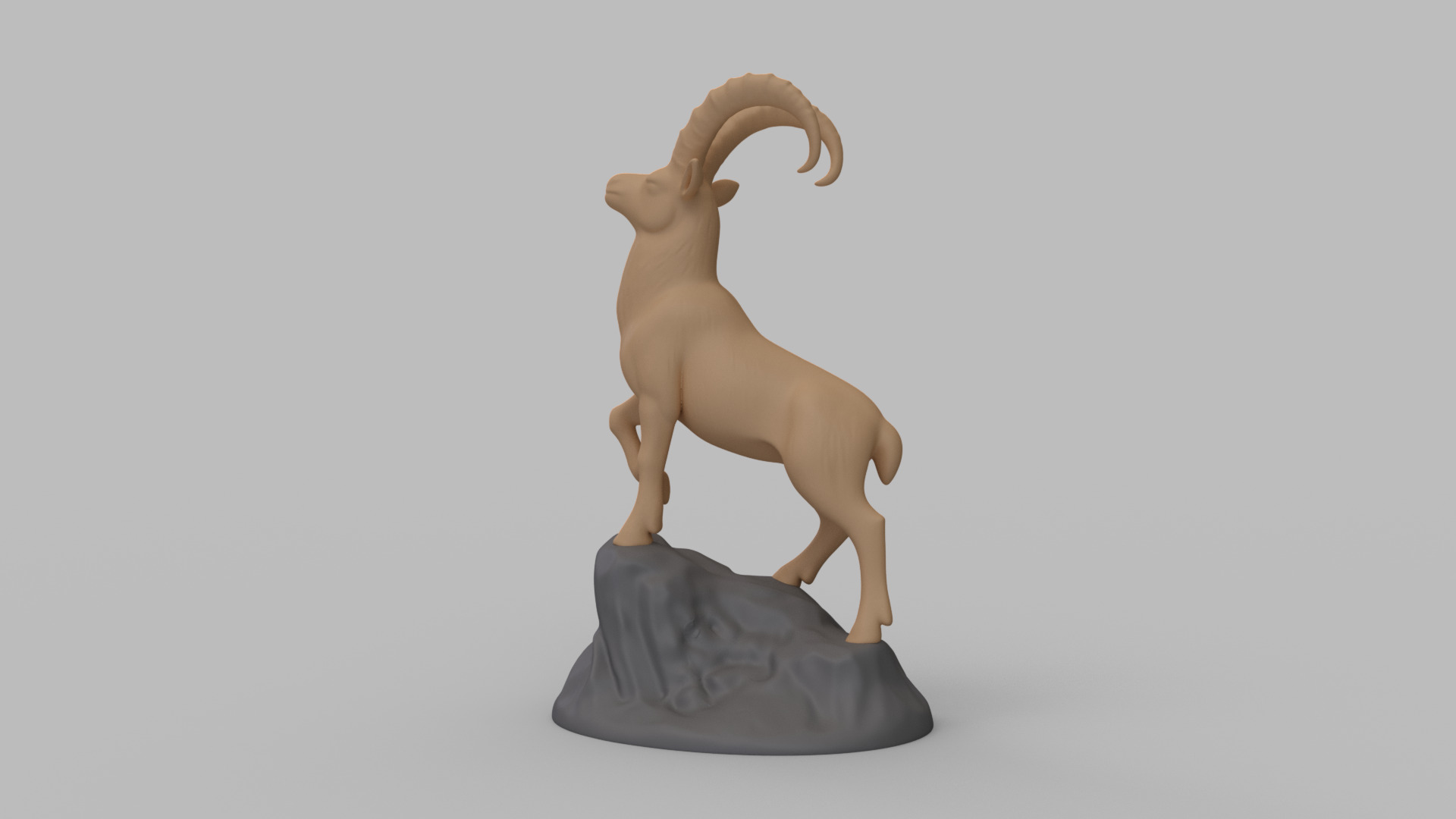 Mountain Goat Miniature 3D print model_2