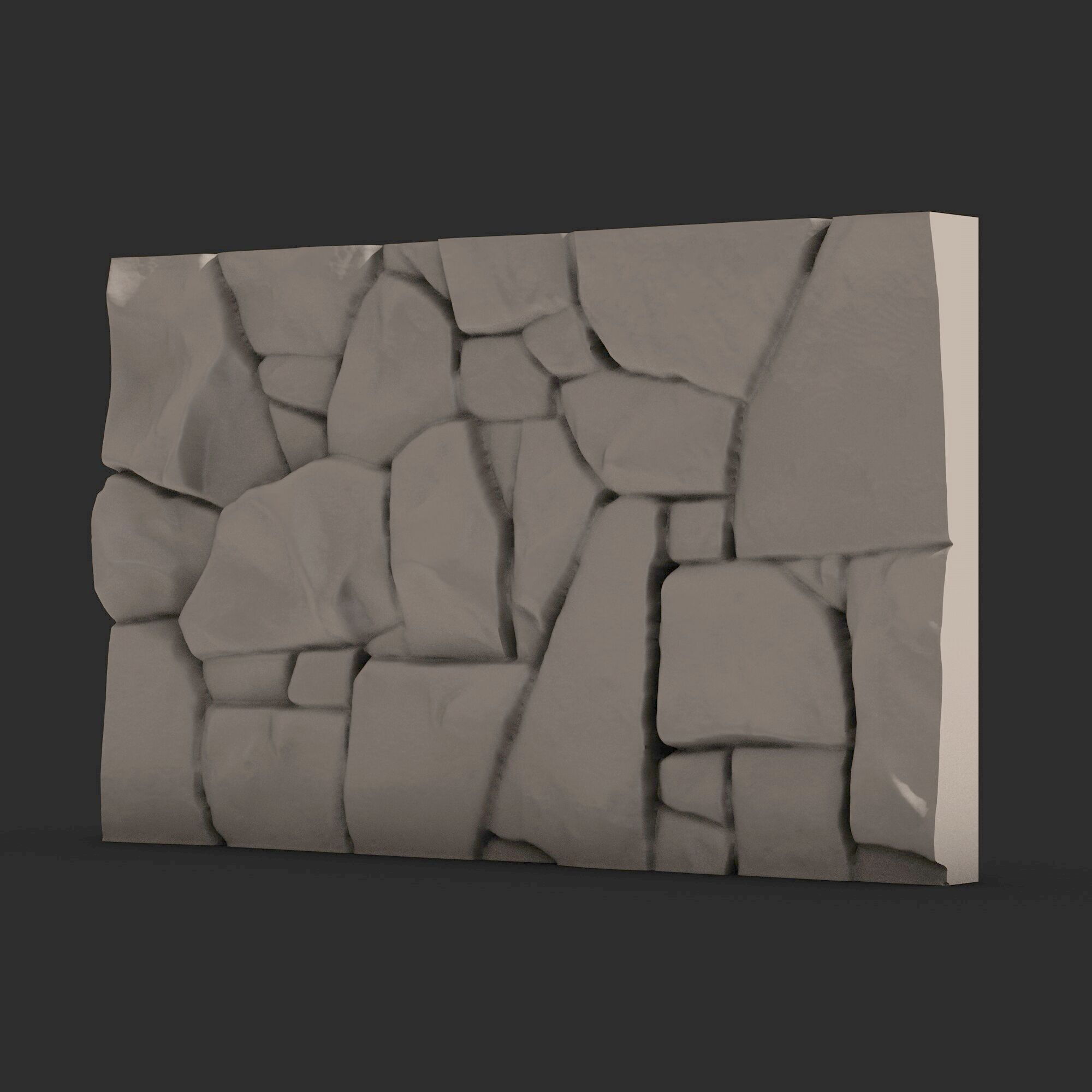 Stone Wall 335 3D print model_2