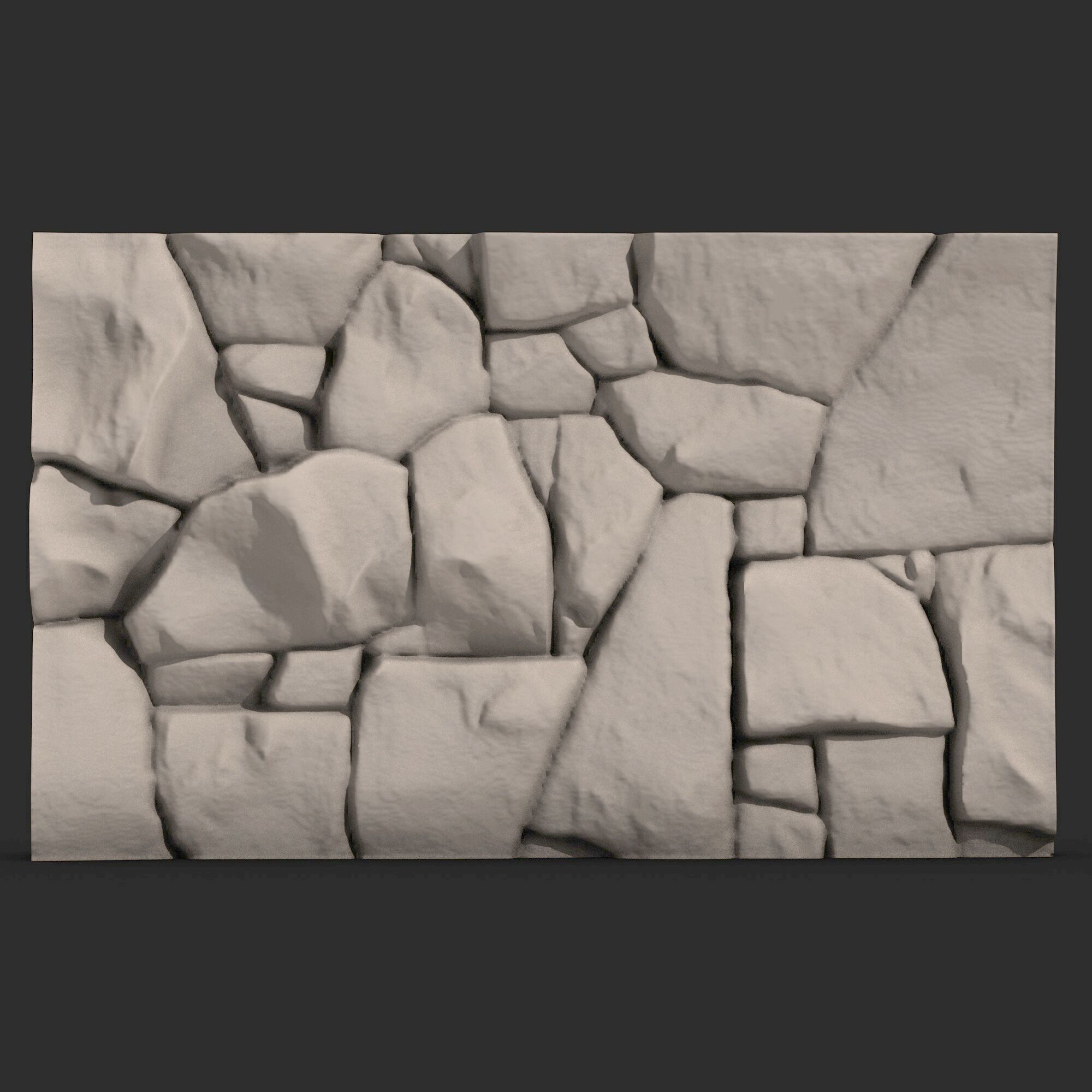 Stone Wall 335 3D print model_1