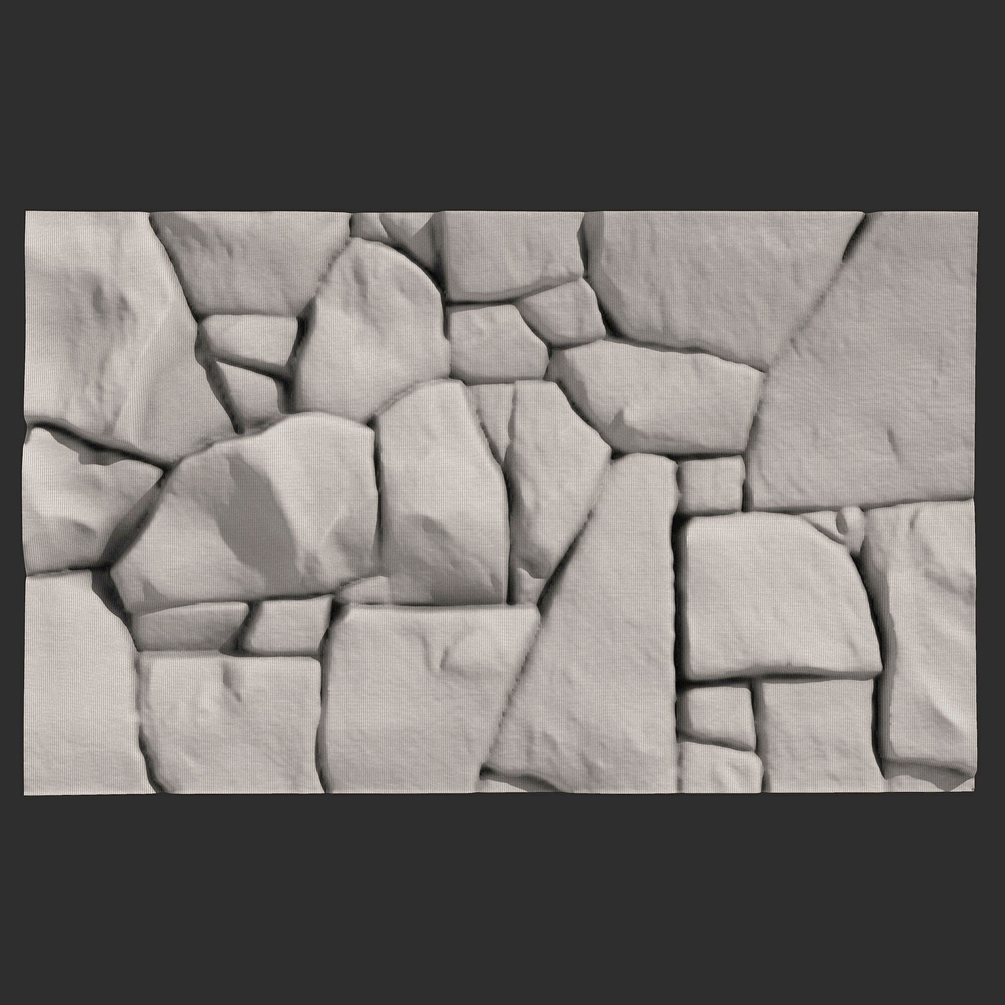 Stone Wall 335 3D print model_5