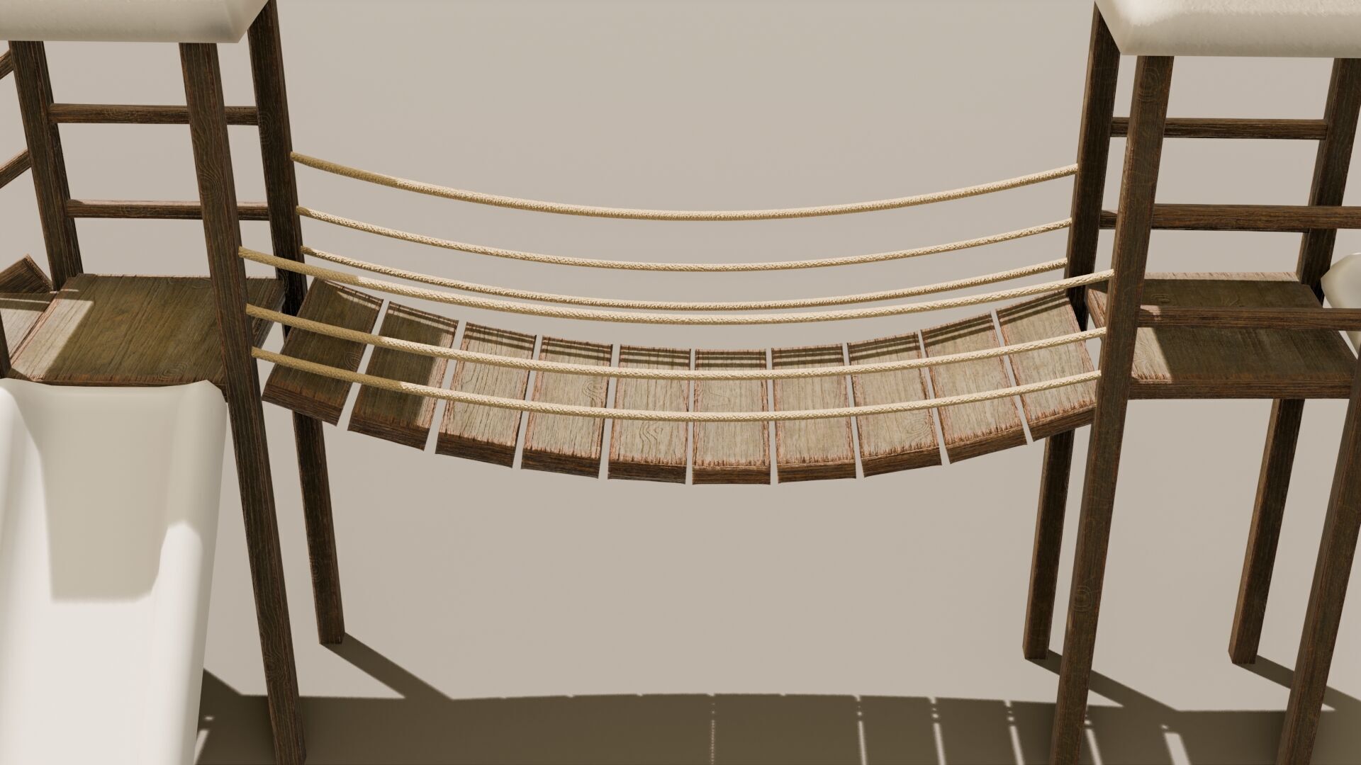 Playground castle with a slide Low-poly 3D model_20