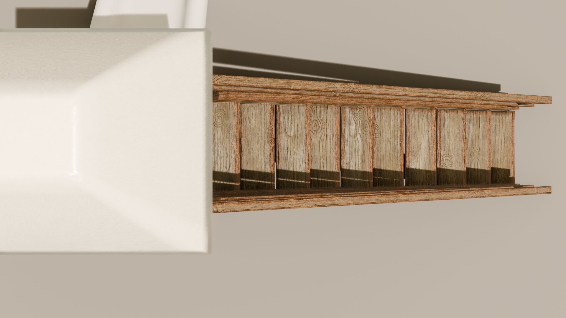 Playground castle with a slide Low-poly 3D model_7