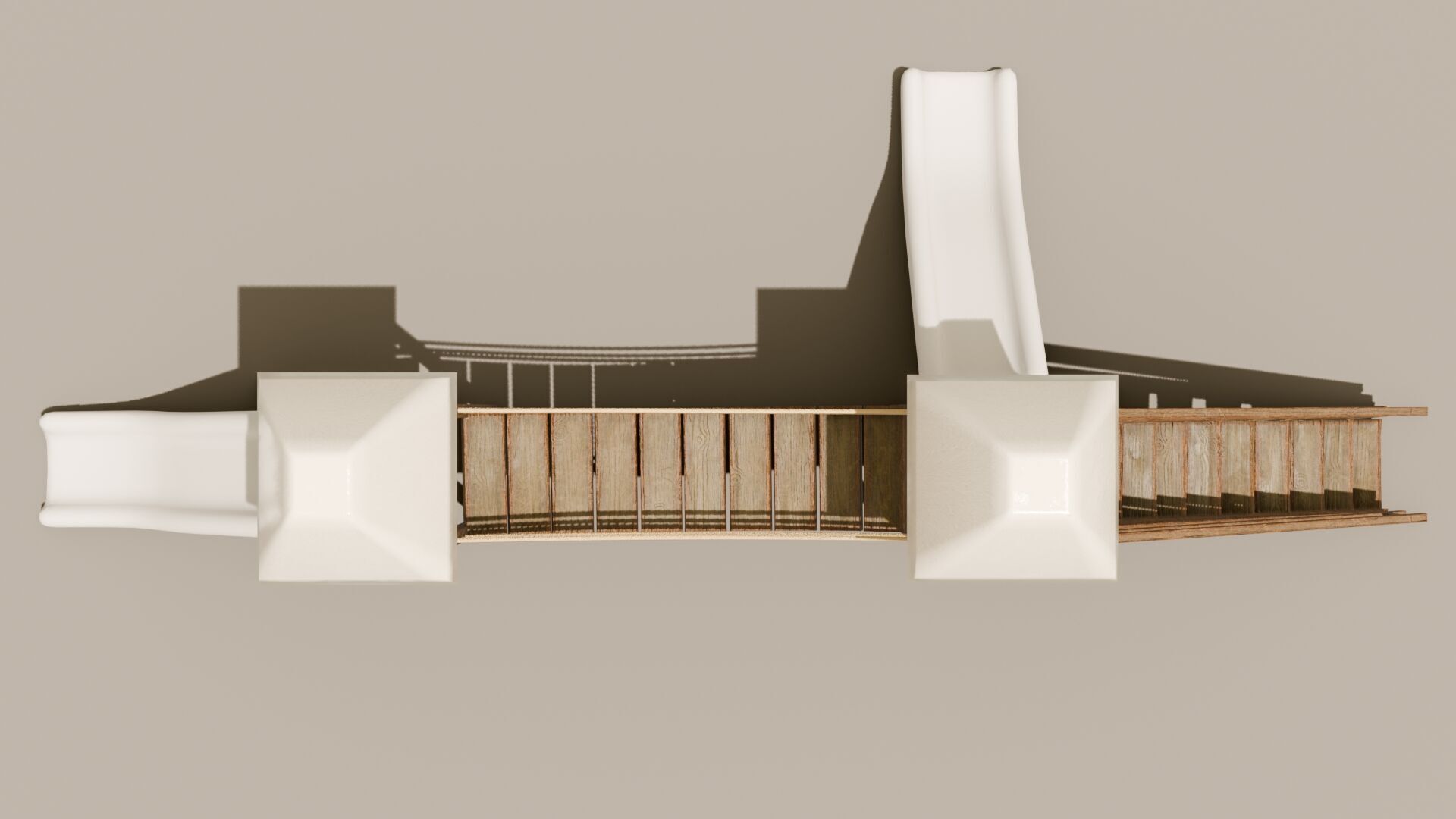 Playground castle with a slide Low-poly 3D model_27