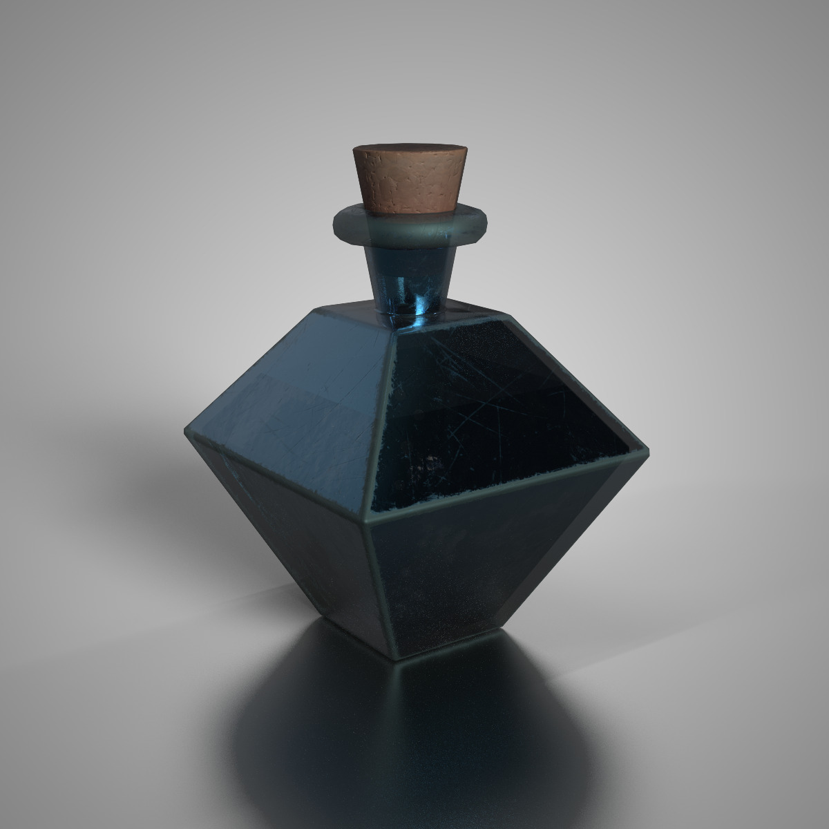 10 Magic Potion Bottles Stylize Fantasy RPG Asset Pack Low-poly 3D model_4