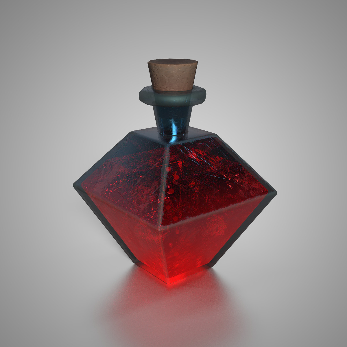 10 Magic Potion Bottles Stylize Fantasy RPG Asset Pack Low-poly 3D model_7
