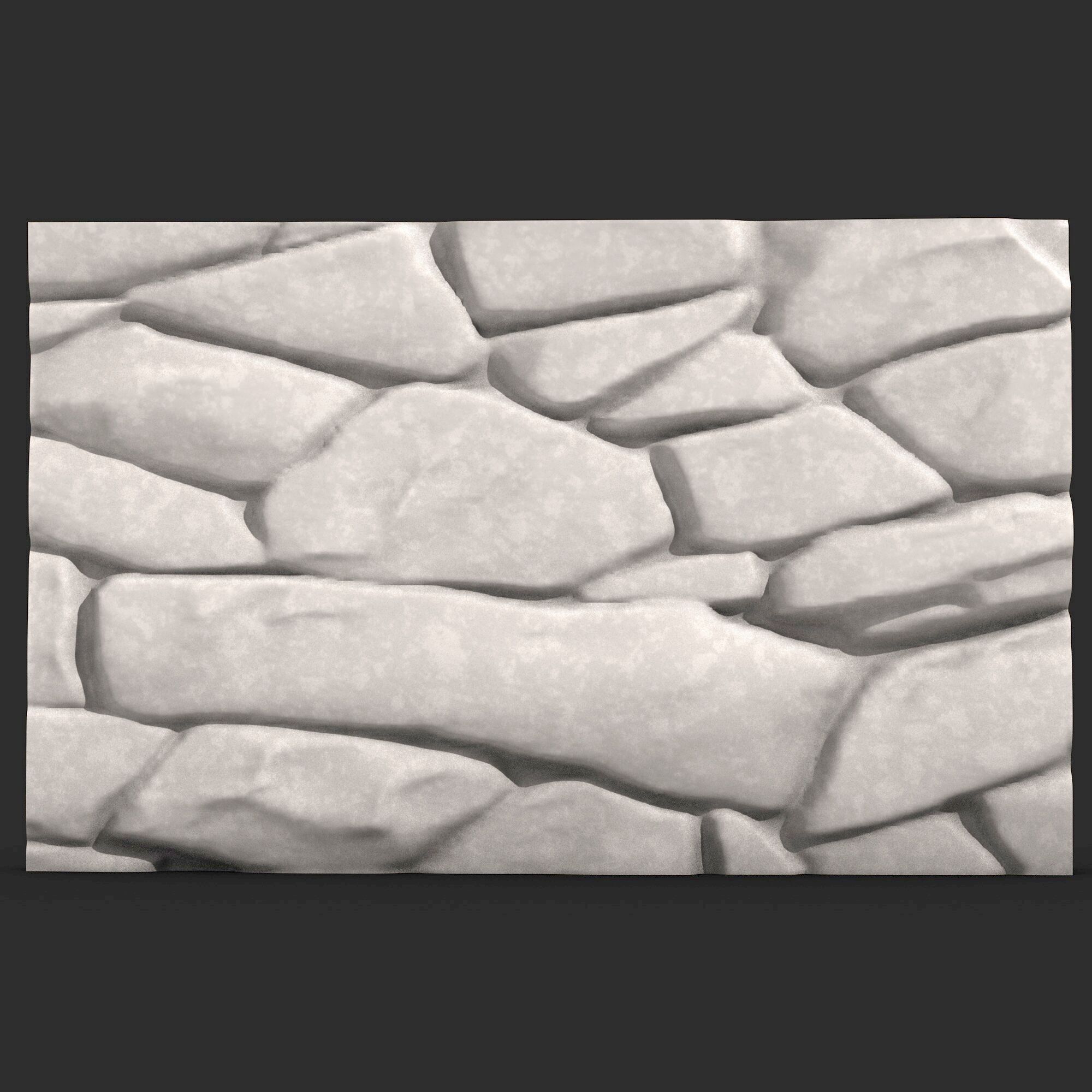 Stone Wall 394 3D print model_1