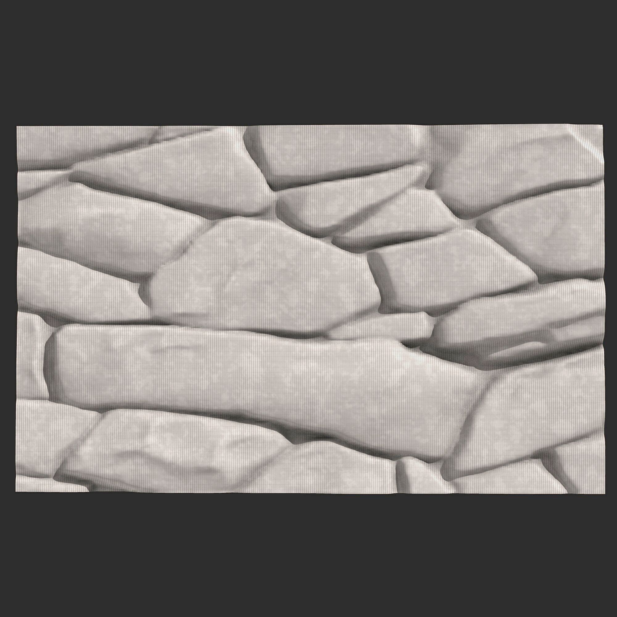 Stone Wall 394 3D print model_5