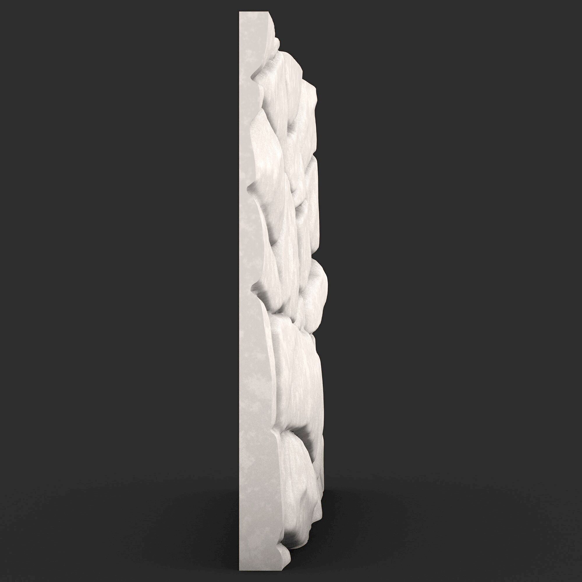 Stone Wall 394 3D print model_2