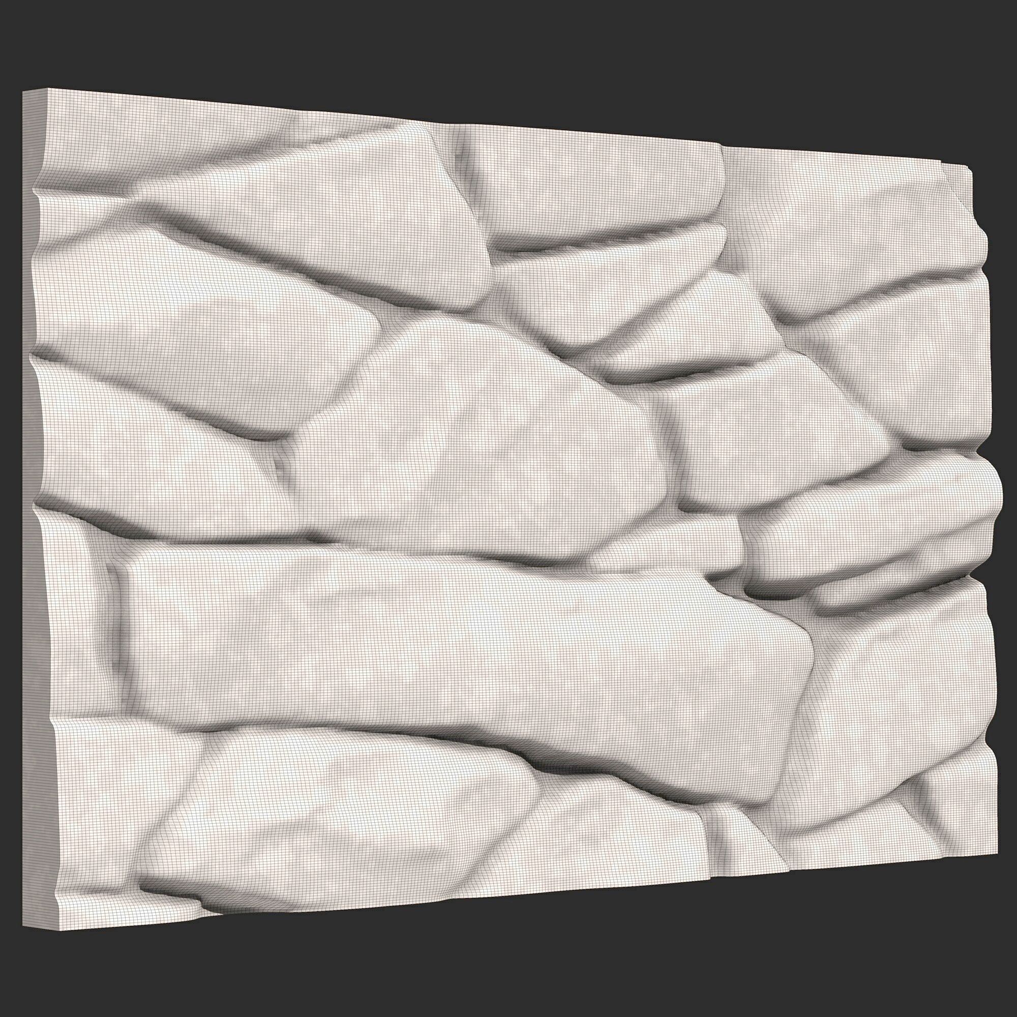 Stone Wall 394 3D print model_6