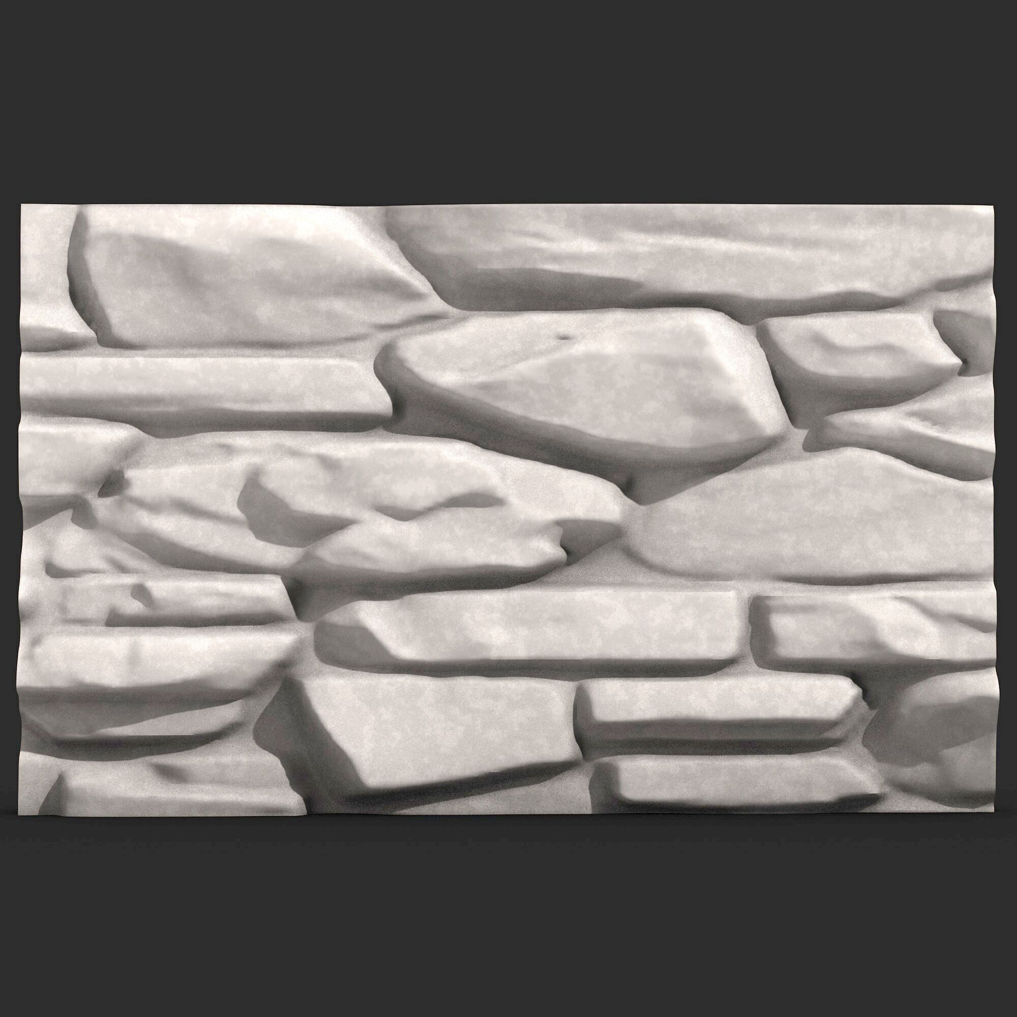 Stone Wall 393 3D print model_1