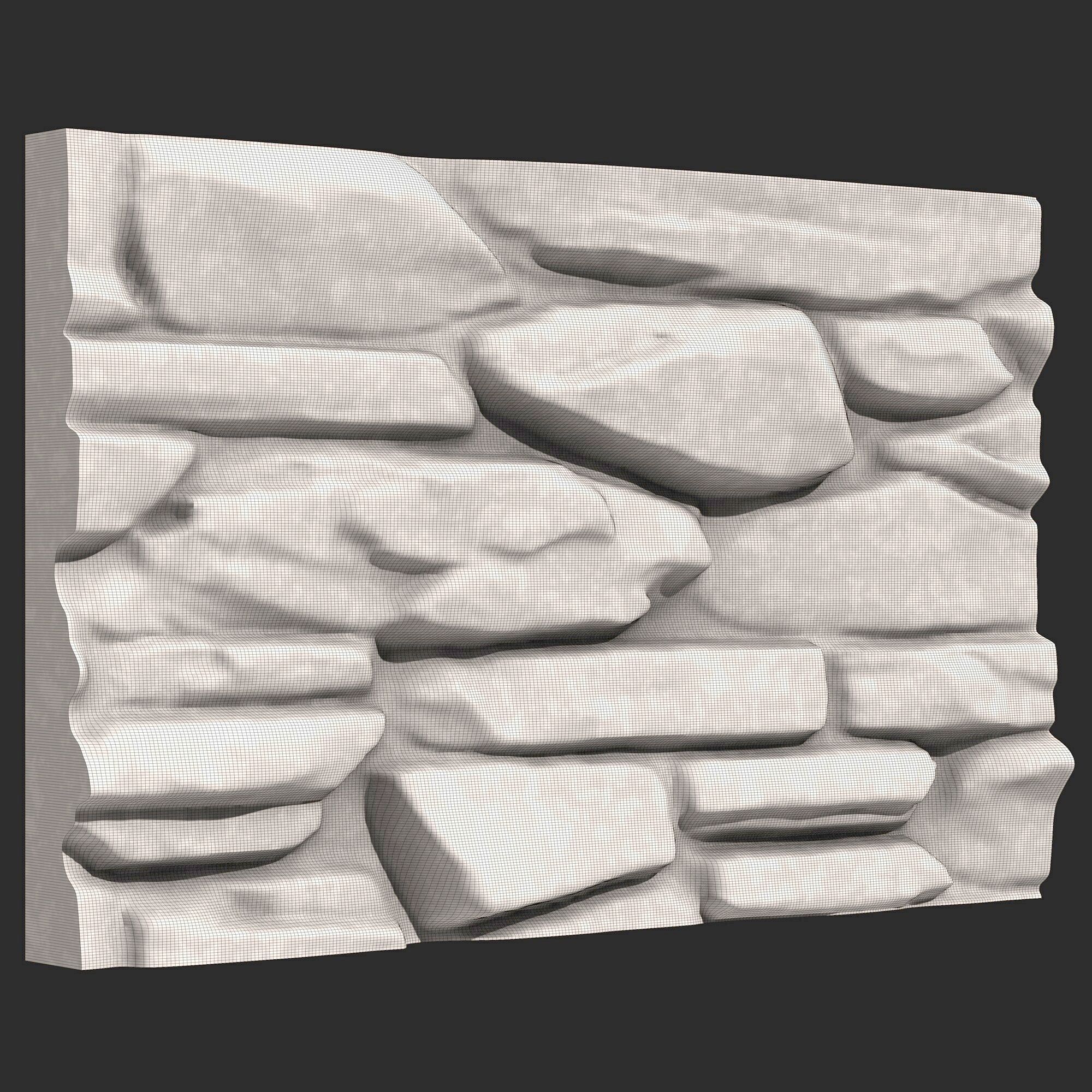 Stone Wall 393 3D print model_6