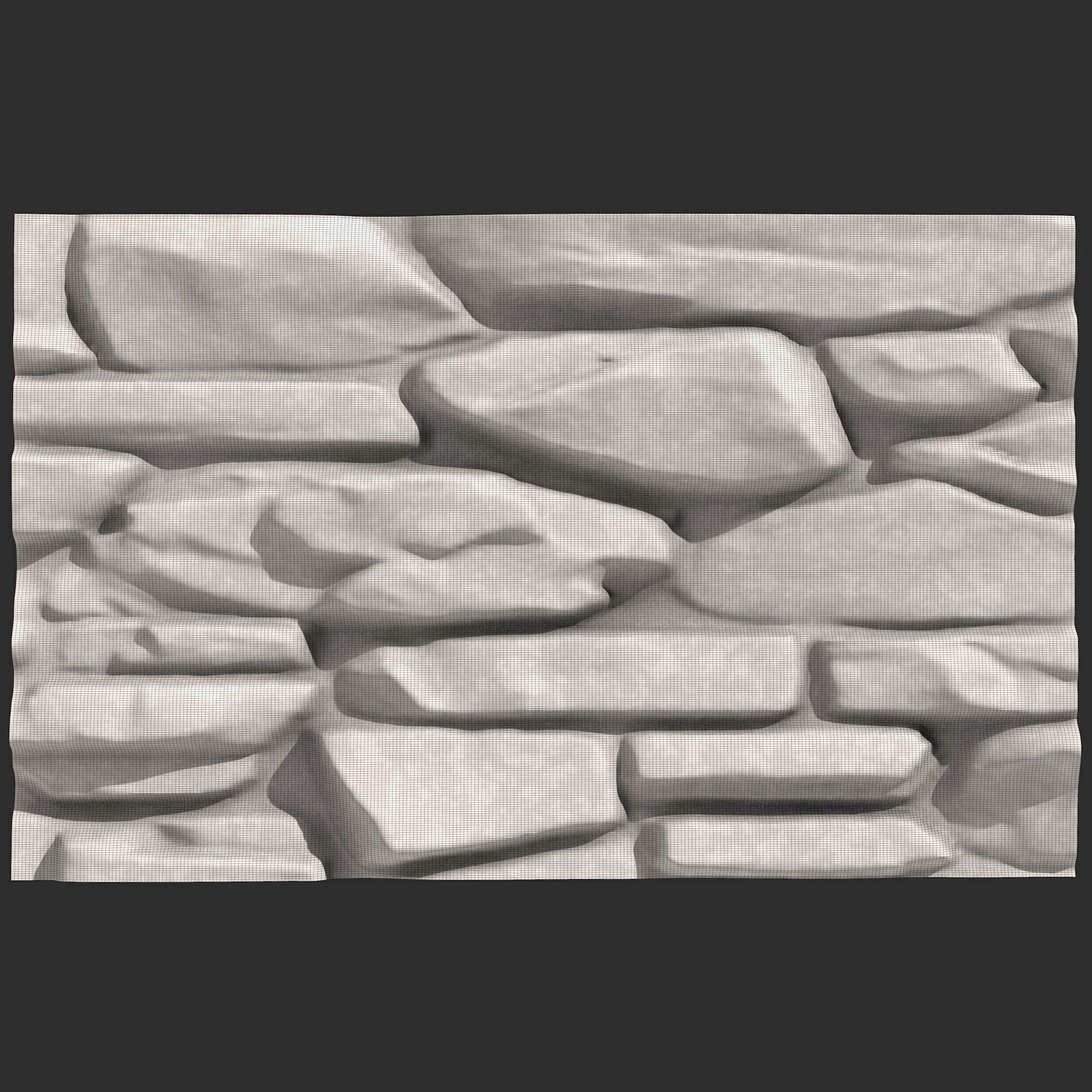 Stone Wall 393 3D print model_5
