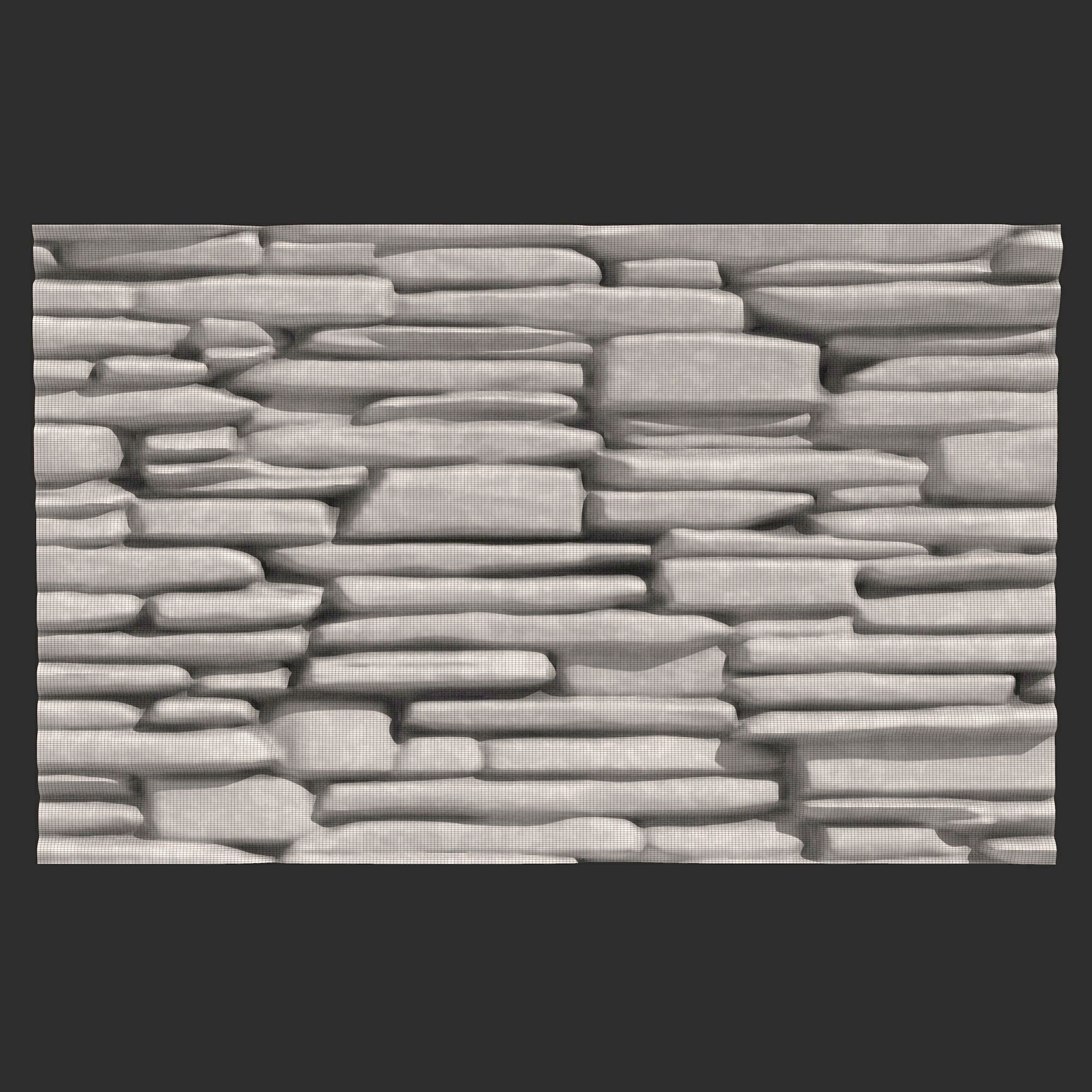 Stone Wall 392 3D print model_5