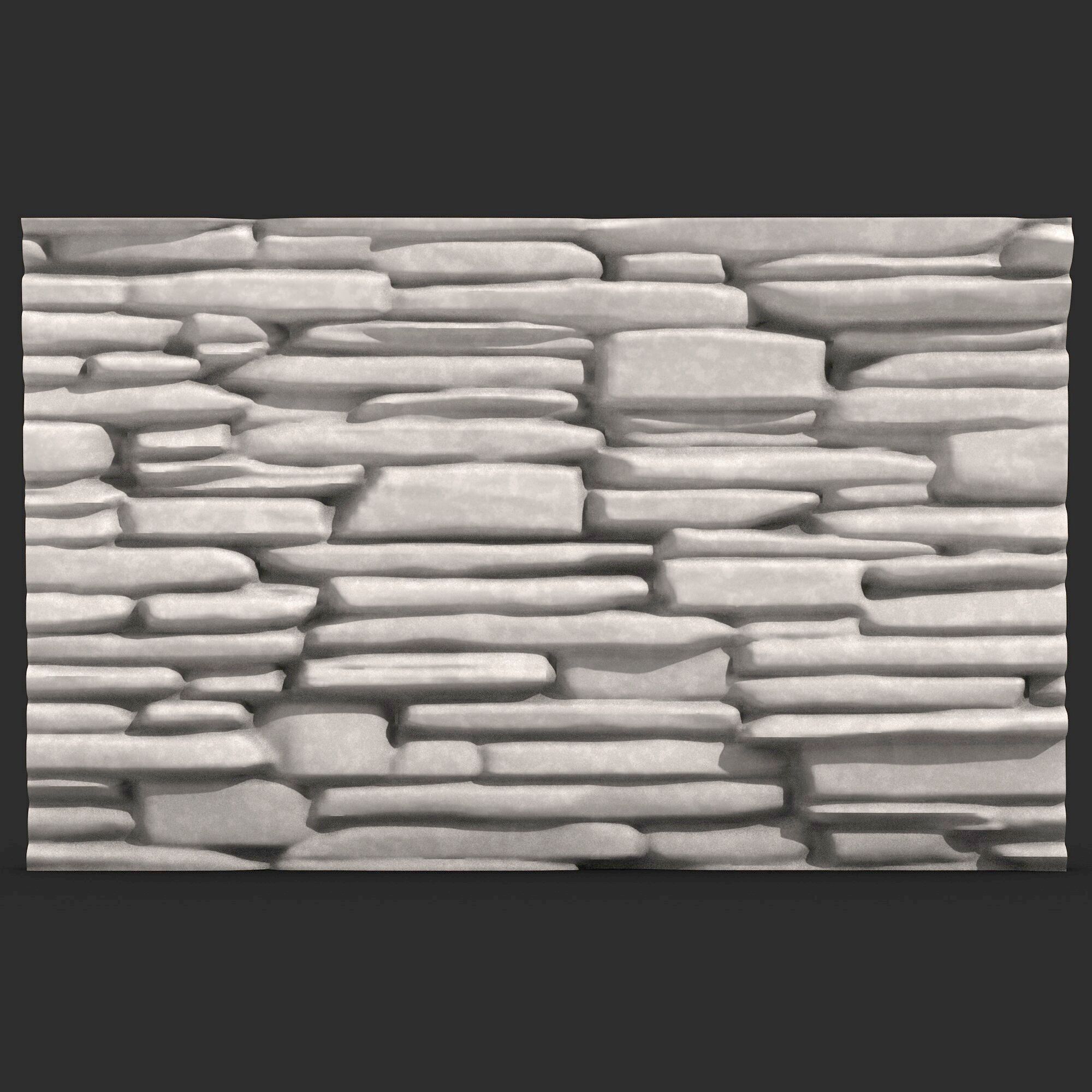 Stone Wall 392 3D print model_1