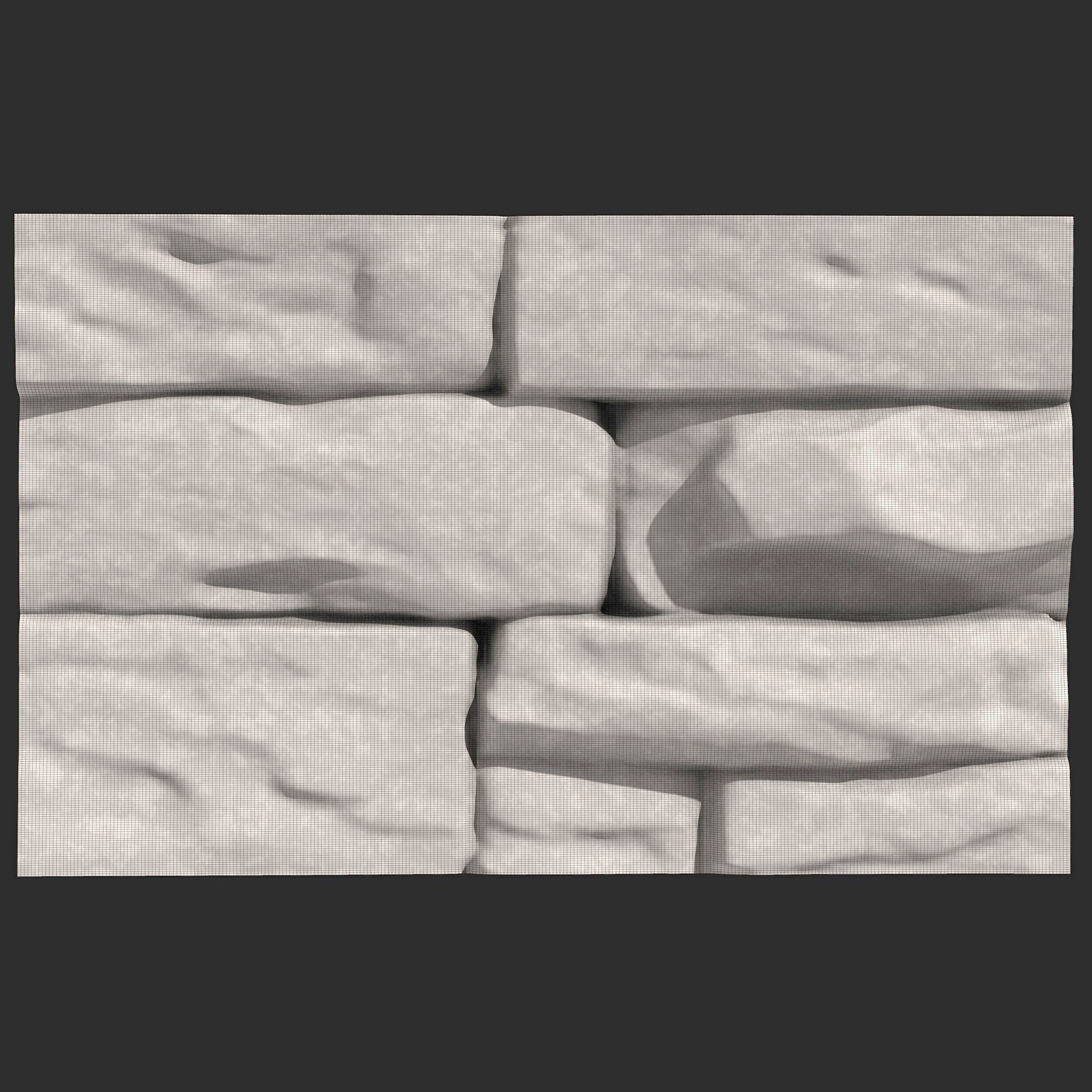 Stone Wall 391 3D print model_5