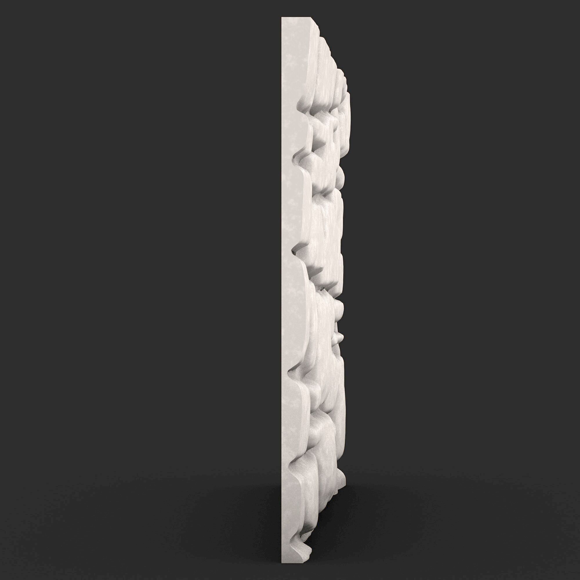 Stone Wall 390 3D print model_2
