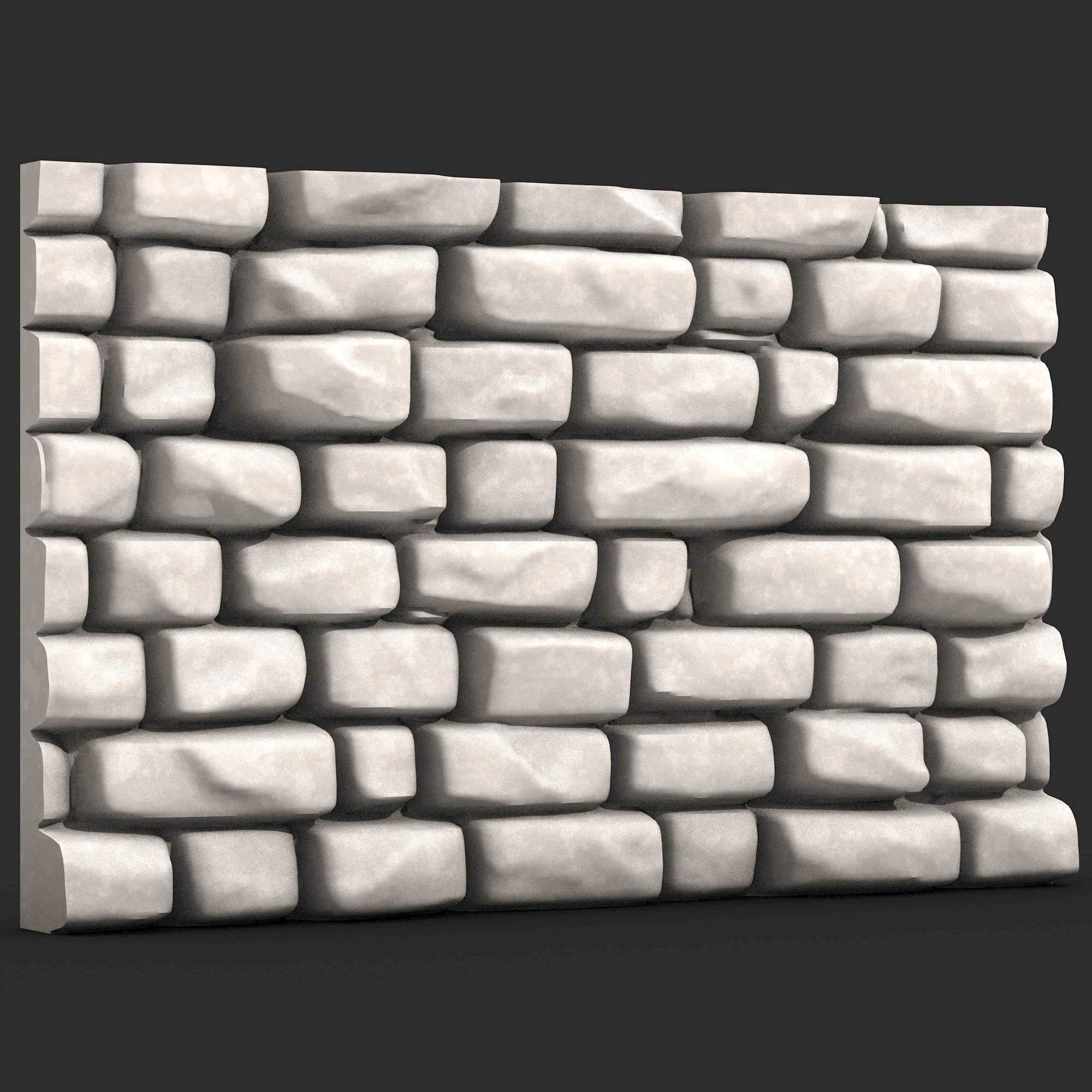 Stone Wall 389 3D print model_1