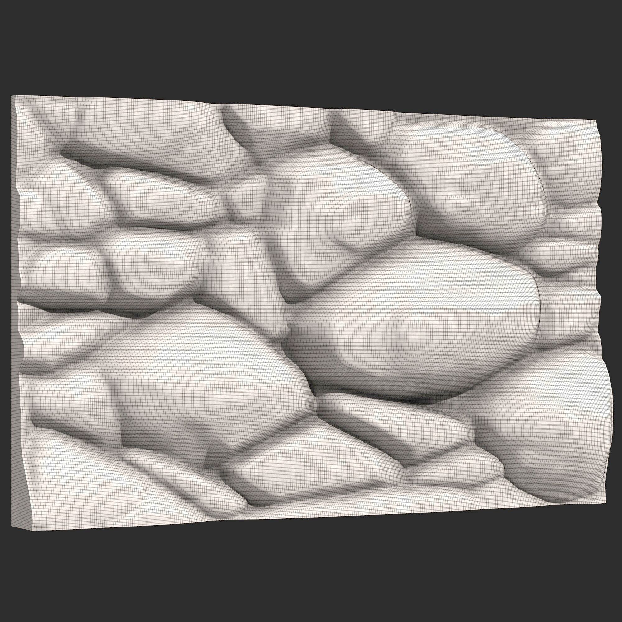 Stone Wall 387 3D print model_6